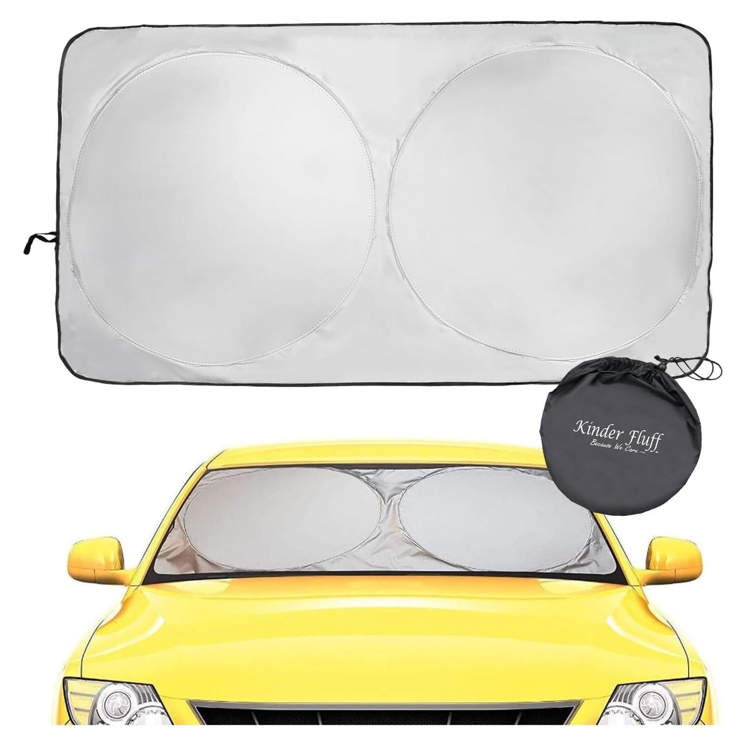 Parasol para Parabrisas Kinder Fluff L 160x89 cm UV 99% Bloqueo