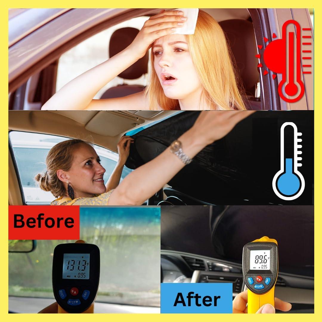 Parasol para Parabrisas Kinder Fluff L 160x89 cm UV 99% Bloqueo