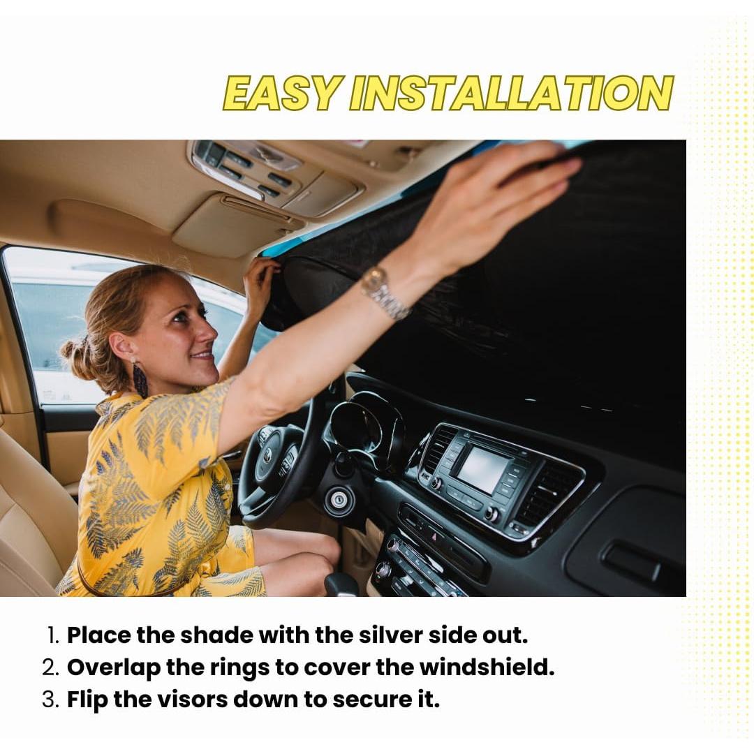 Parasol para Parabrisas Kinder Fluff L 160x89 cm UV 99% Bloqueo