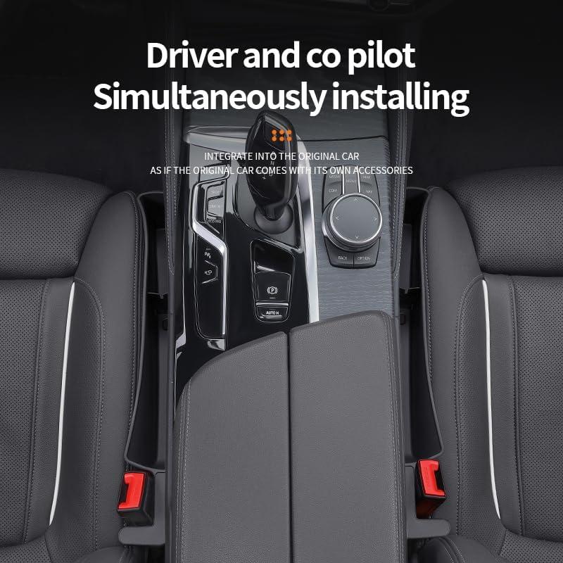 Organizador de Espacio entre Asientos Edotim 2PCS Negro TPE