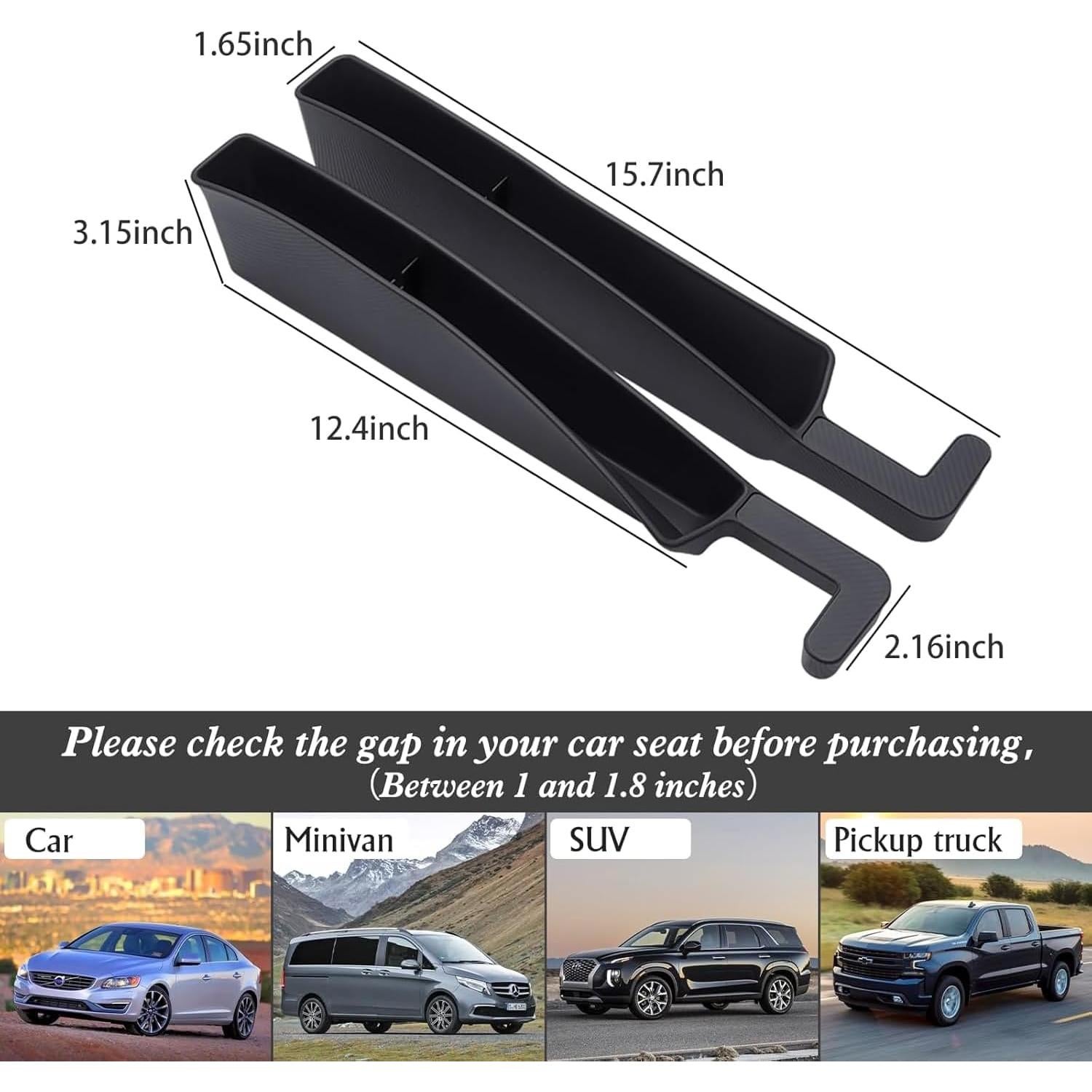 Organizador de Espacio entre Asientos Pakanana con Bolsa para Gafas