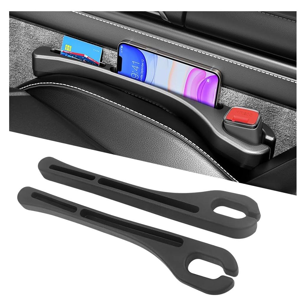 Relleno Espacio entre Asientos de Coche KIFIDAN Negro 2 Piezas