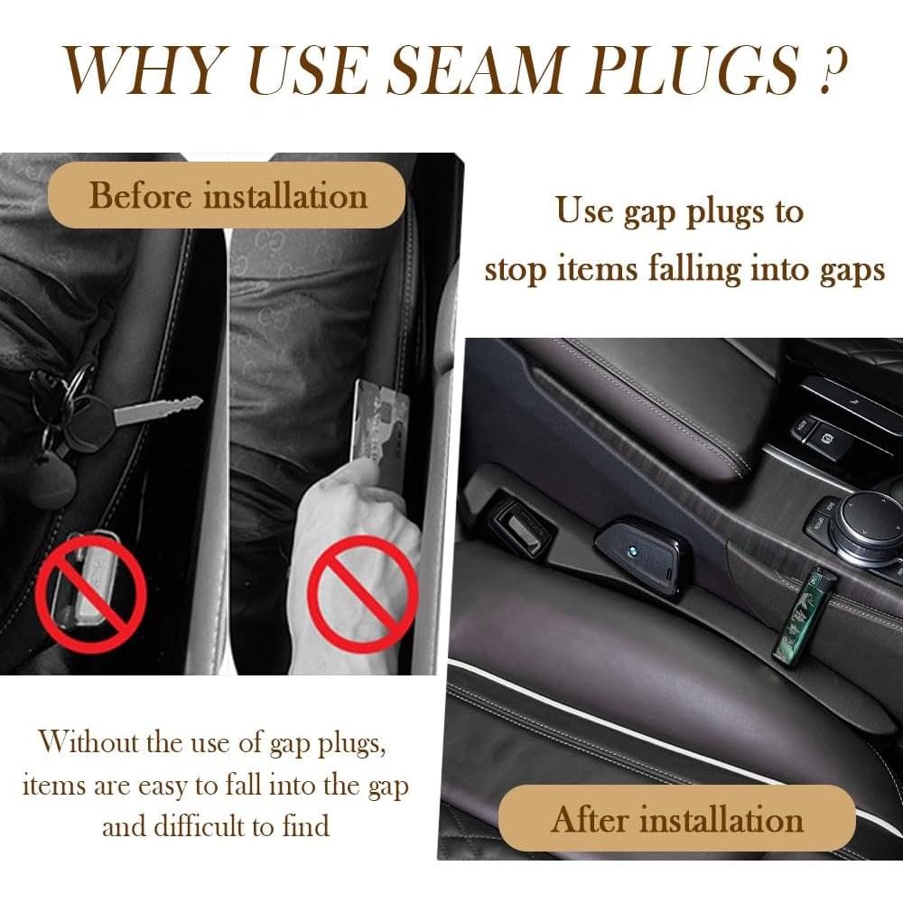 Relleno Espacio entre Asientos Stacool - Organizador Coche Negro