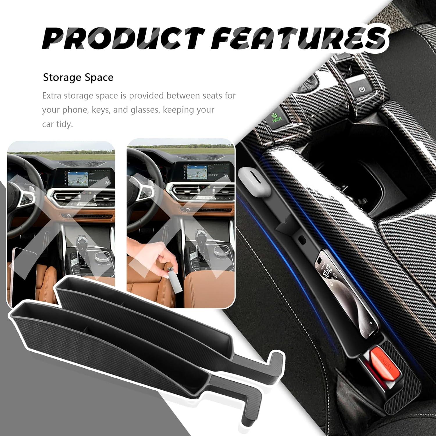 Organizador Relleno Espacio Asientos Coche Carleef Negro