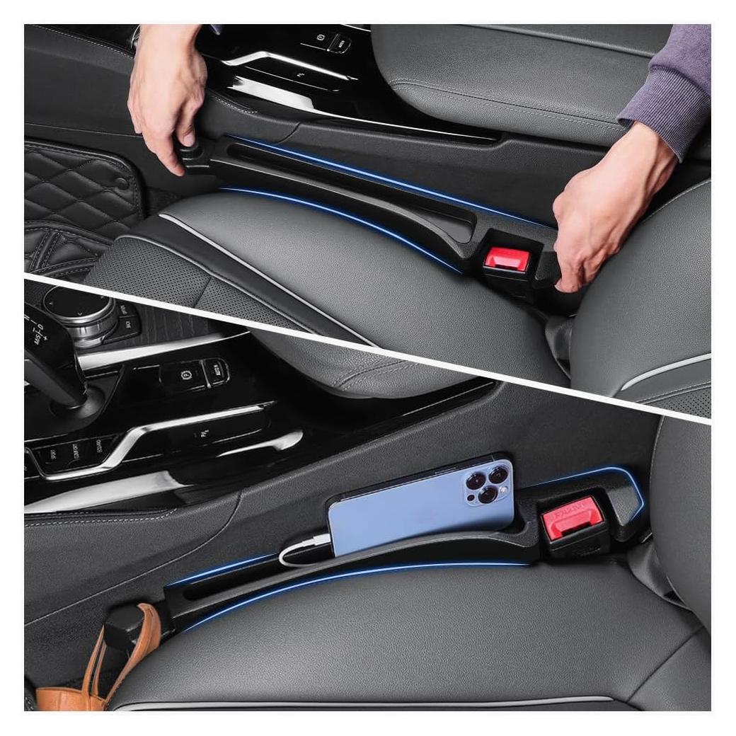 Relleno Espacio Asientos Coche Figpade PU Negro 42.7x5.5cm