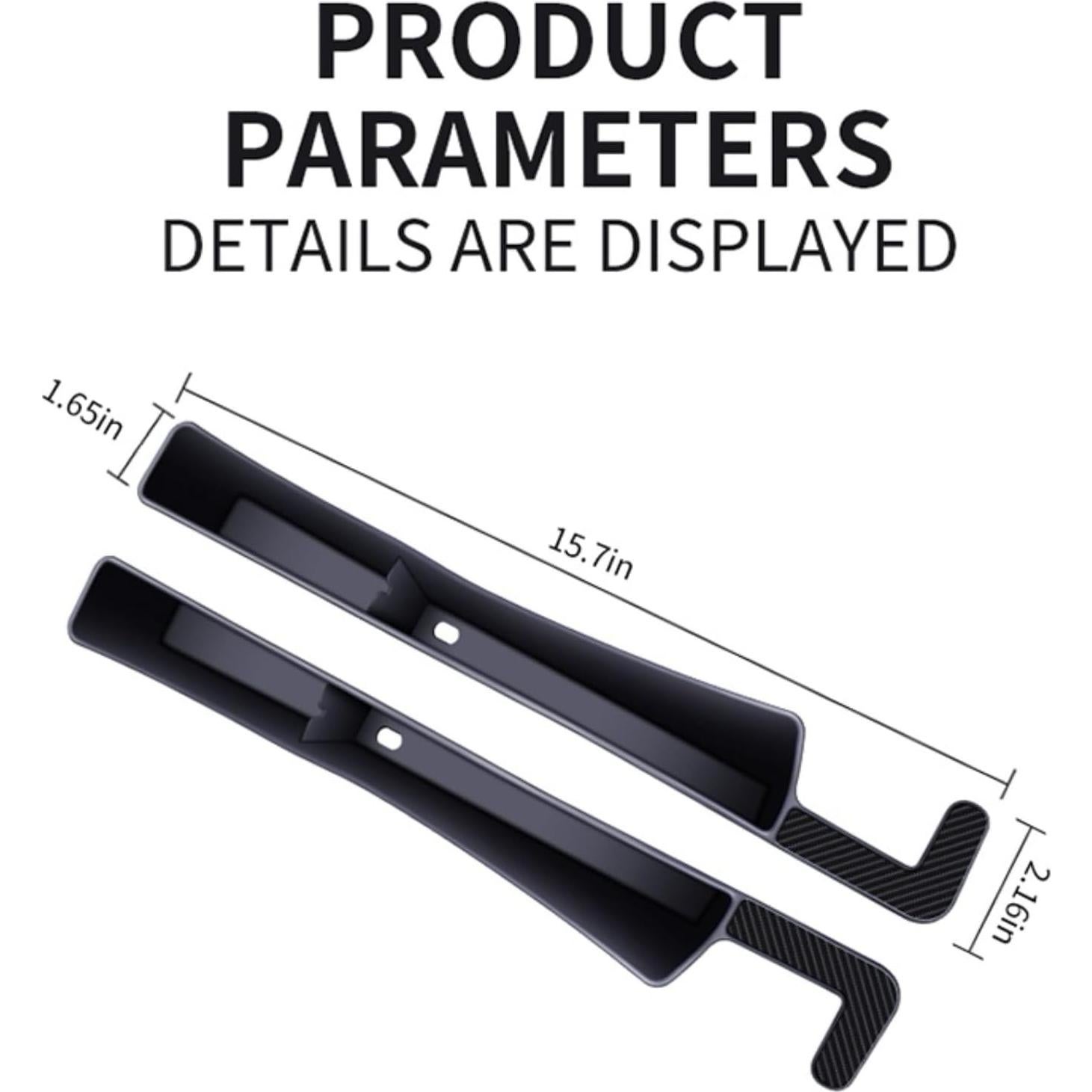 Relleno Espacio entre Asientos de Coche Yibrvoik - 2 Piezas