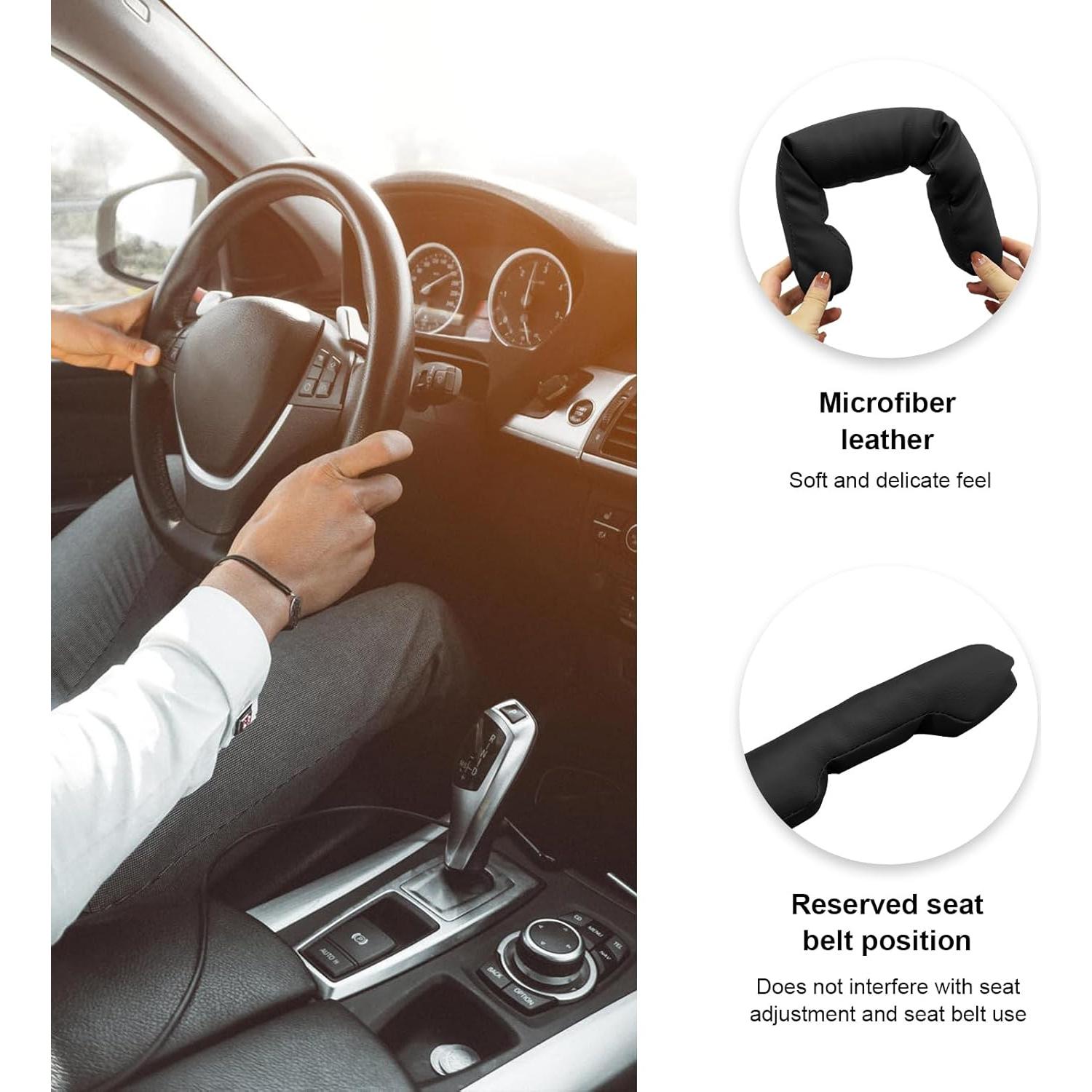 Relleno de Espacio entre Asientos de Cuero Suvnie 43x5cm Negro