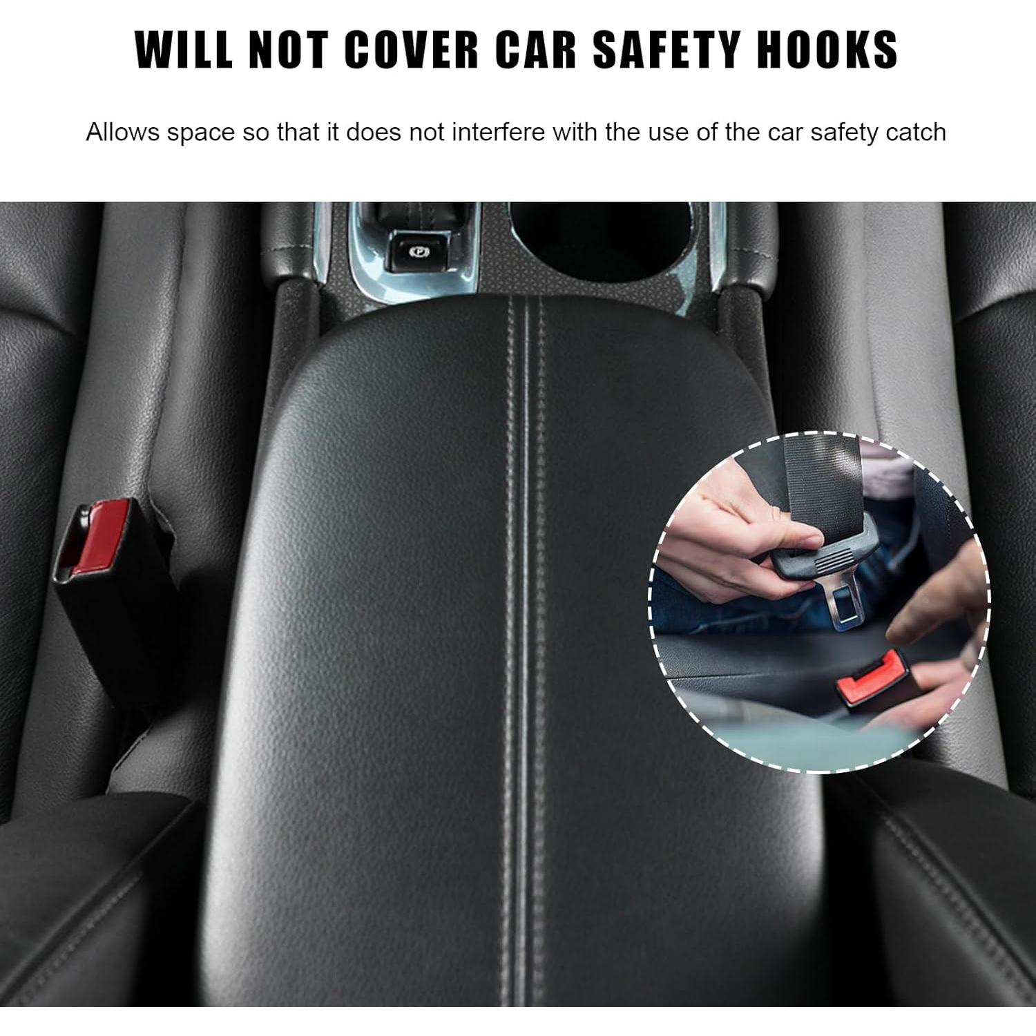 Relleno de Espacio entre Asientos de Cuero Suvnie 43x5cm Negro