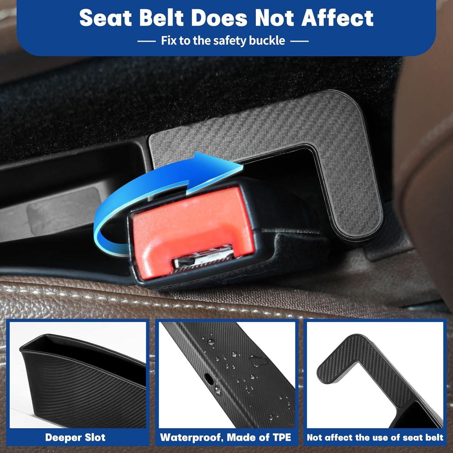 Relleno de Espacio entre Asientos DONTRD 40x5.3cm Negro 2Pcs