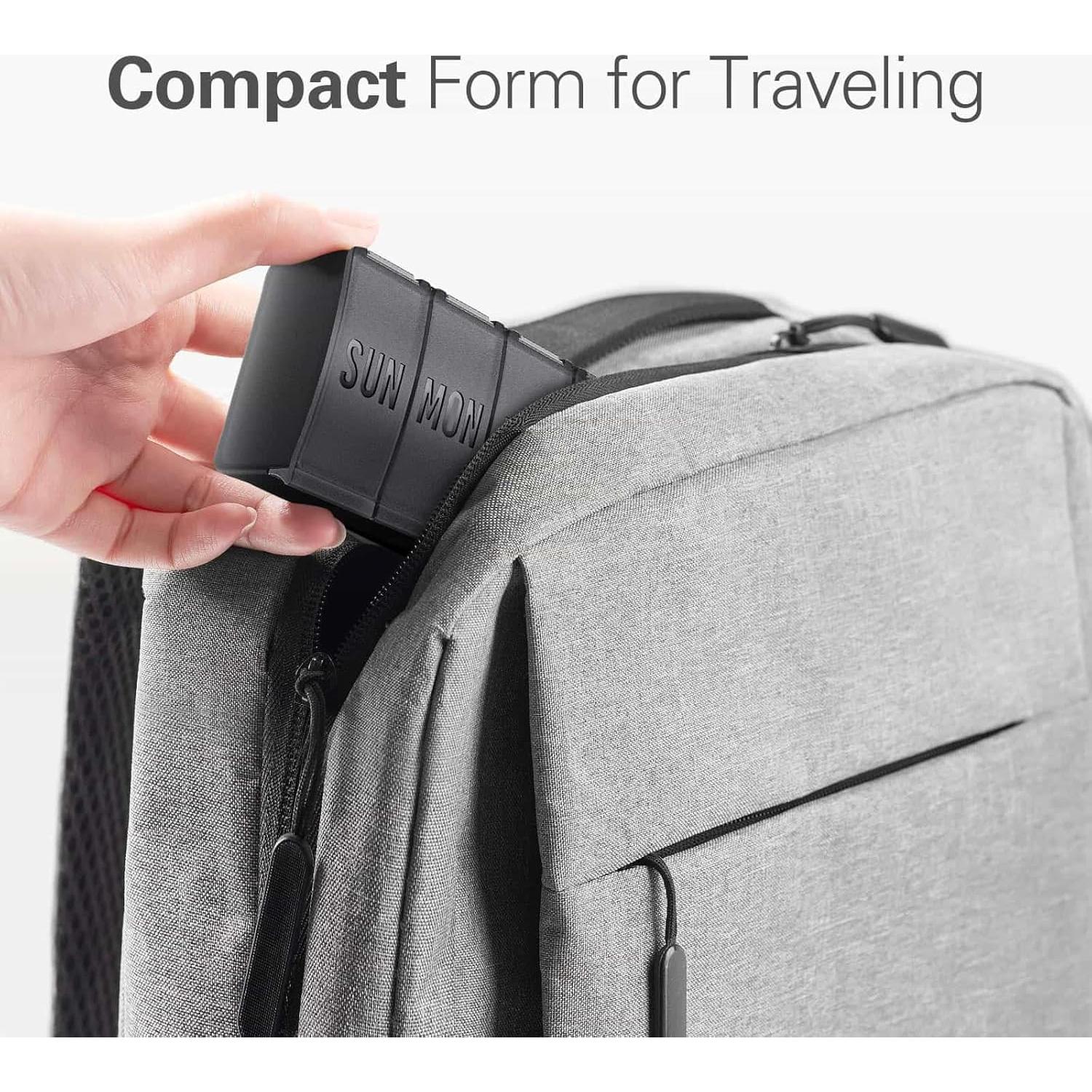 Organizador de Pastillas Barhon Grande 7 Días Negro BPA Libre