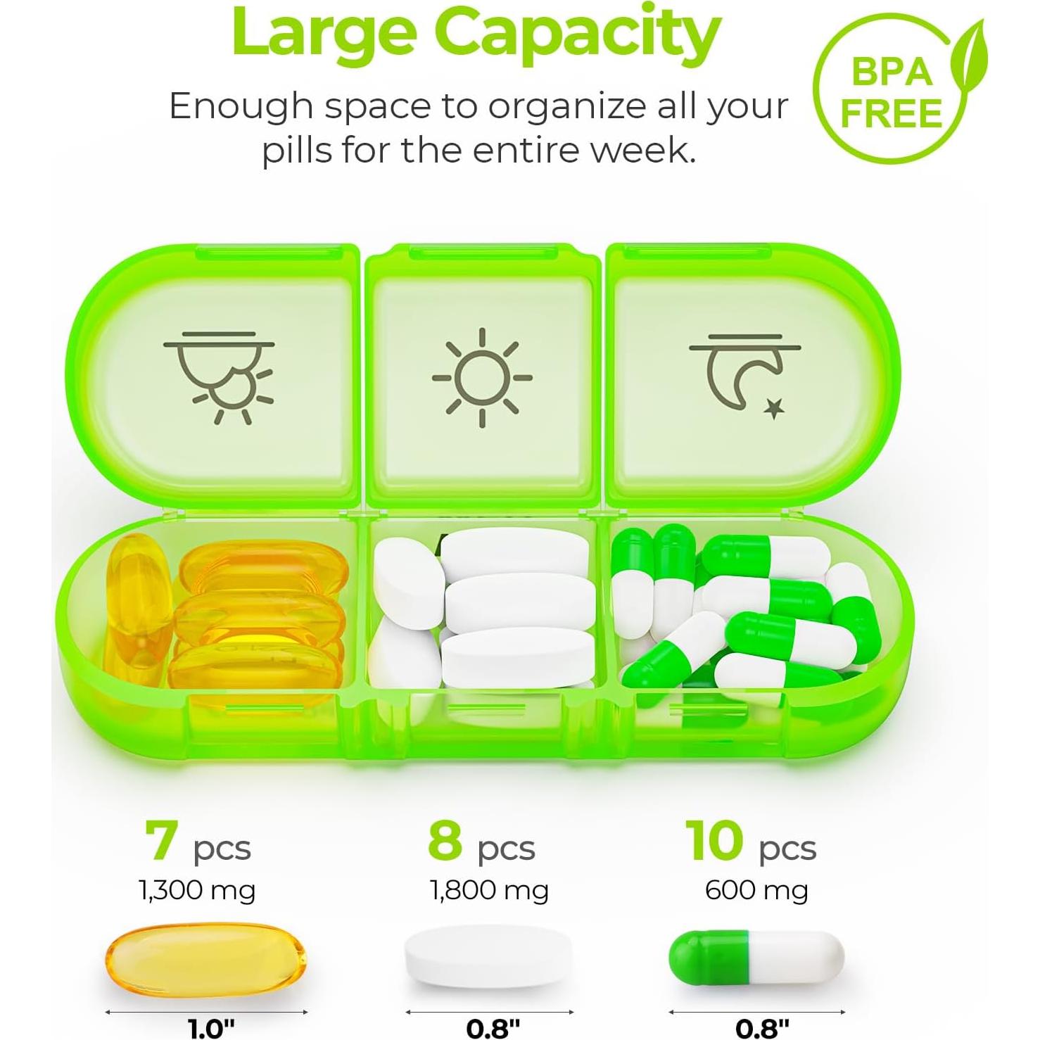 Organizador Semanal de Pastillas AUVON 3 Veces al Día Grande