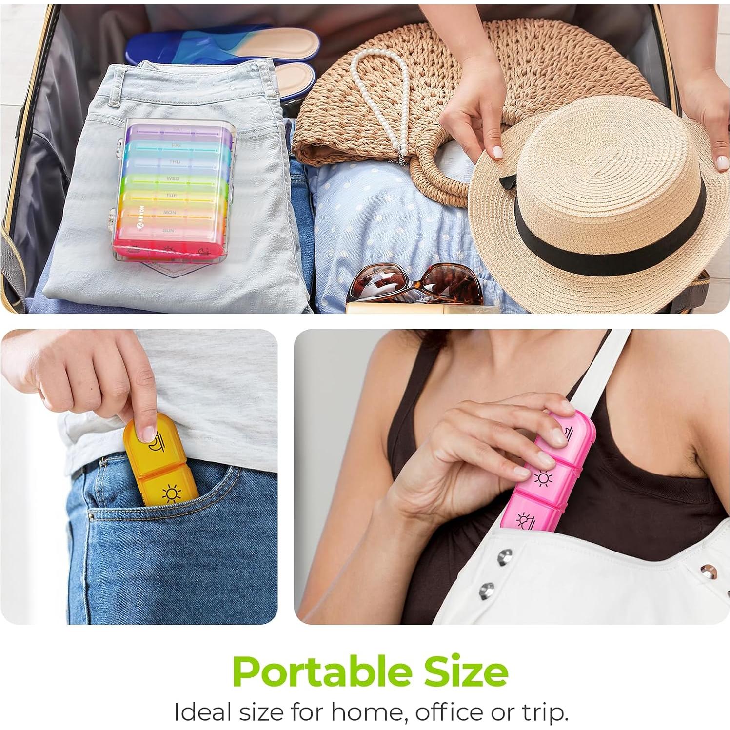 Organizador Semanal de Pastillas AUVON 3 Veces al Día Grande