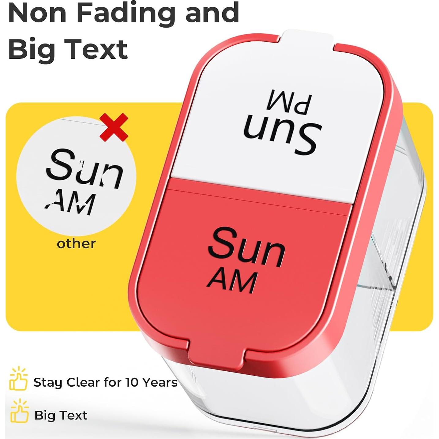 Organizador de Pastillas XL Odaro Arcoíris 7 Días AM PM