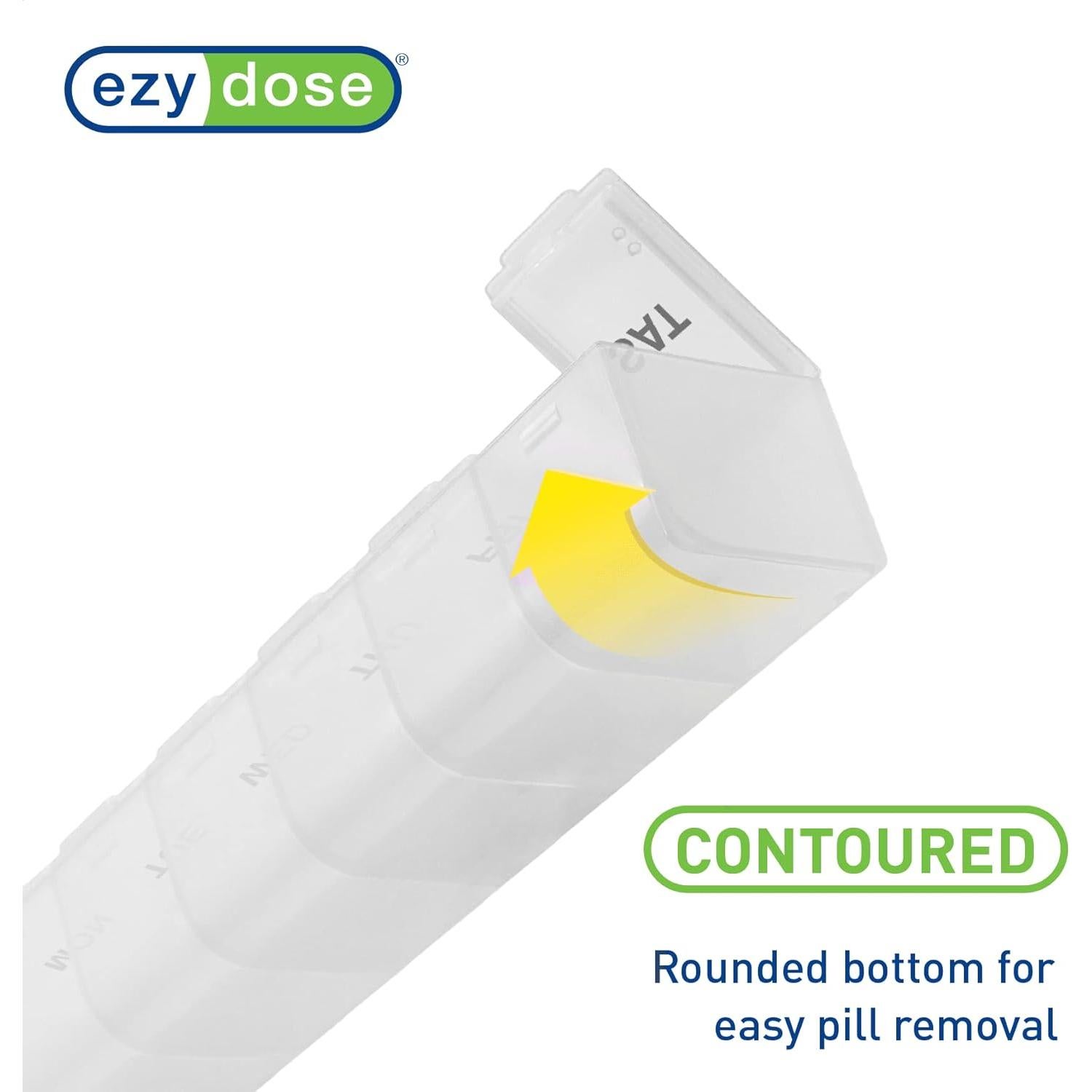 Organizador de Pastillas Ezy Dose Grande 7 Días Transparente