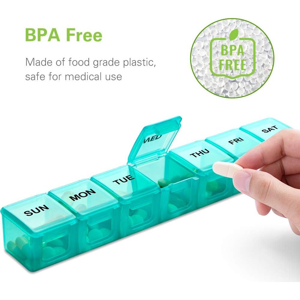 Organizador Semanal de Pastillas BUG HULL Grande 7 Días