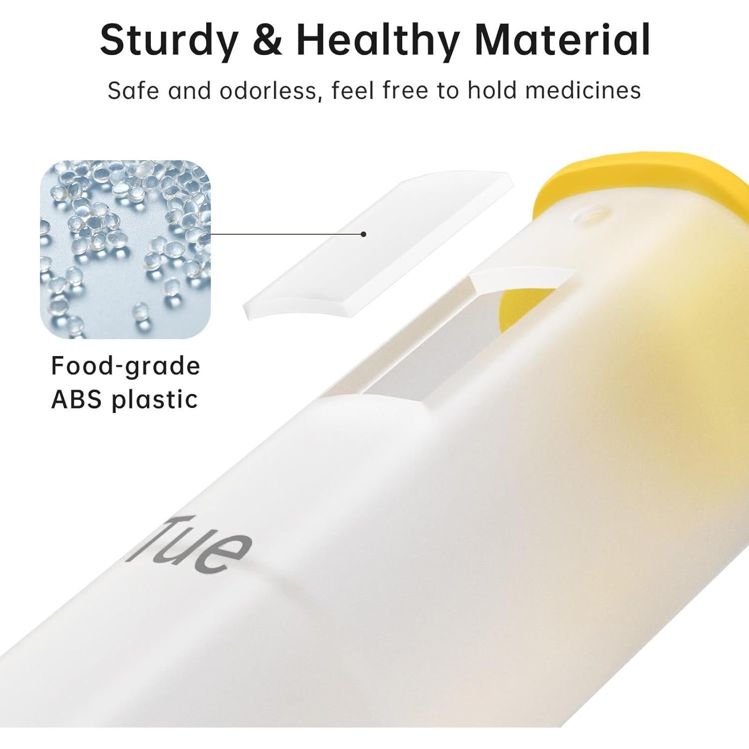 Organizador Semanal de Pastillas KOVIUU 14 Compartimentos Blanco