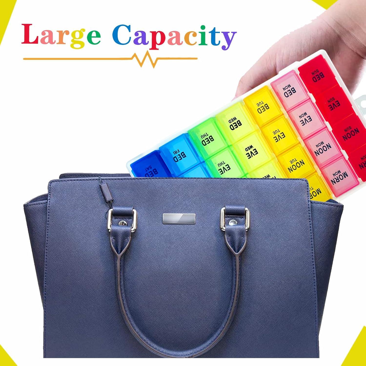 Organizador Semanal de Pastillas ZVZM 7 Días 4 Veces al Día