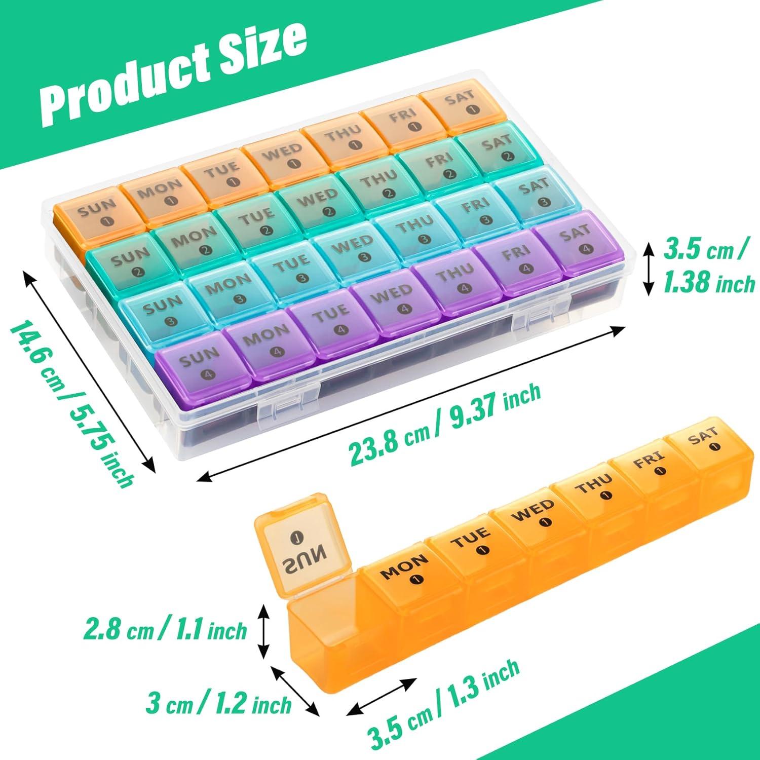 Organizador de Pastillas Mensual XL Newayflash 28 Días