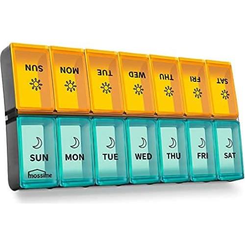 Organizador de Pastillas Diario XL Newayflash 7 Días AM PM