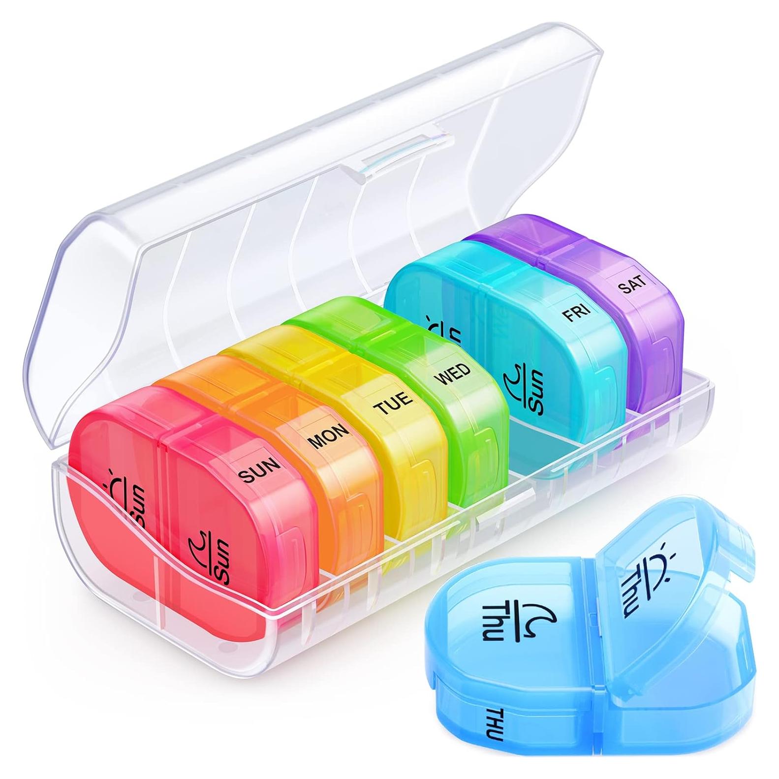 Organizador Semanal de Pastillas ZIKEE AM PM 14.9x7.6cm