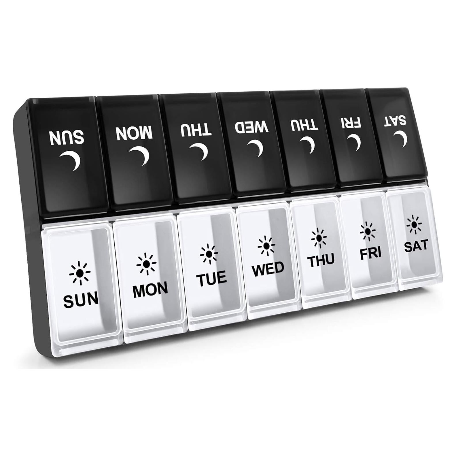 Organizador de Pastillas Semanal AM PM Aigret 14 Compartimentos