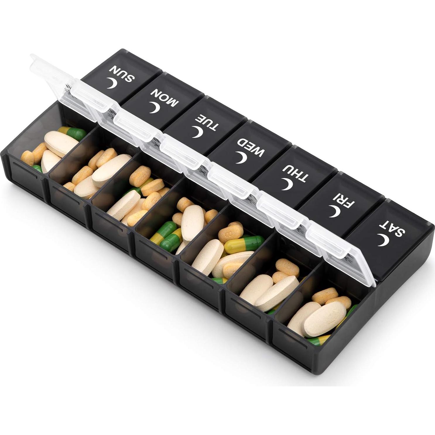 Organizador de Pastillas Semanal AM PM Aigret 14 Compartimentos