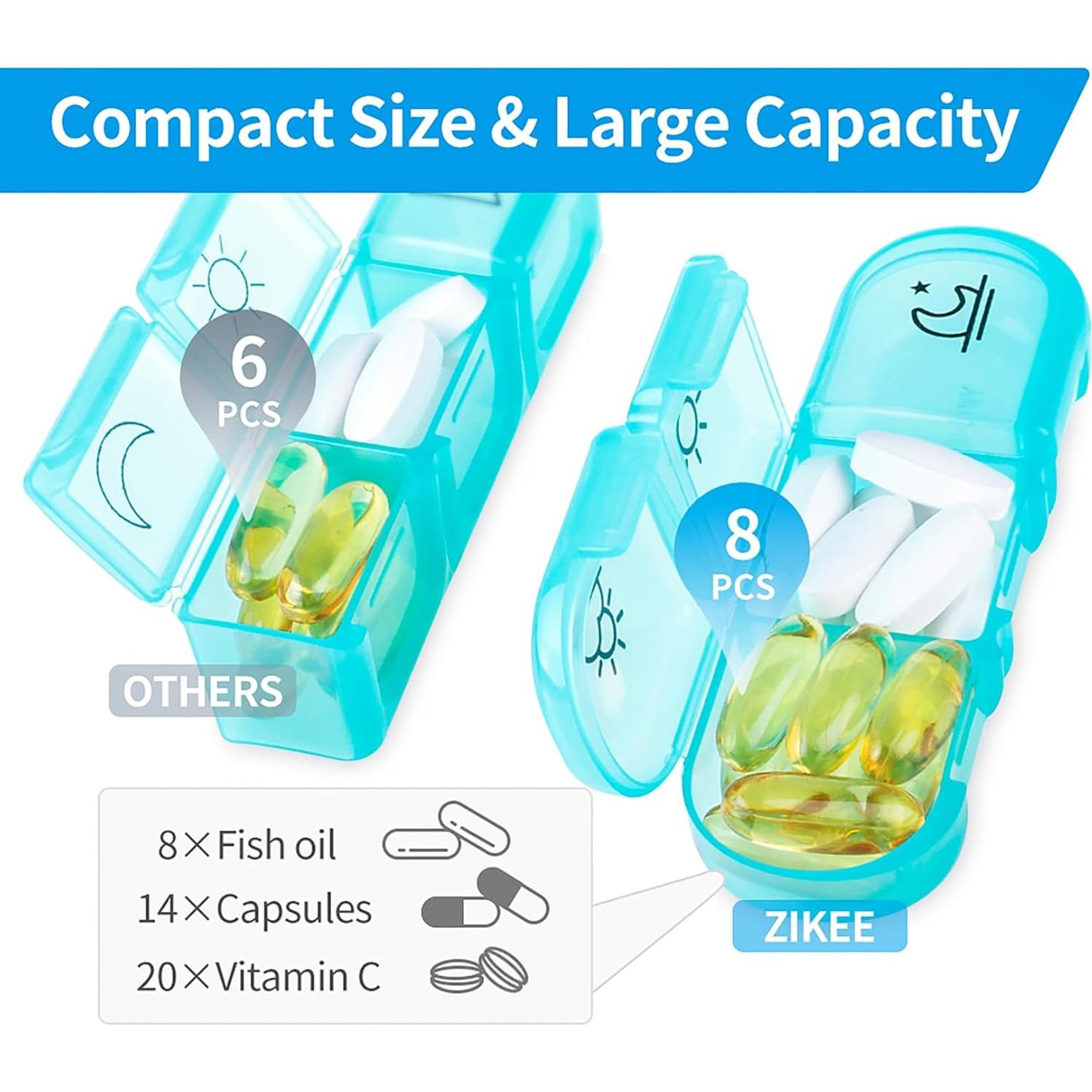 Organizador Semanal de Pastillas ZIKEE 3 Veces al Día 7 Días