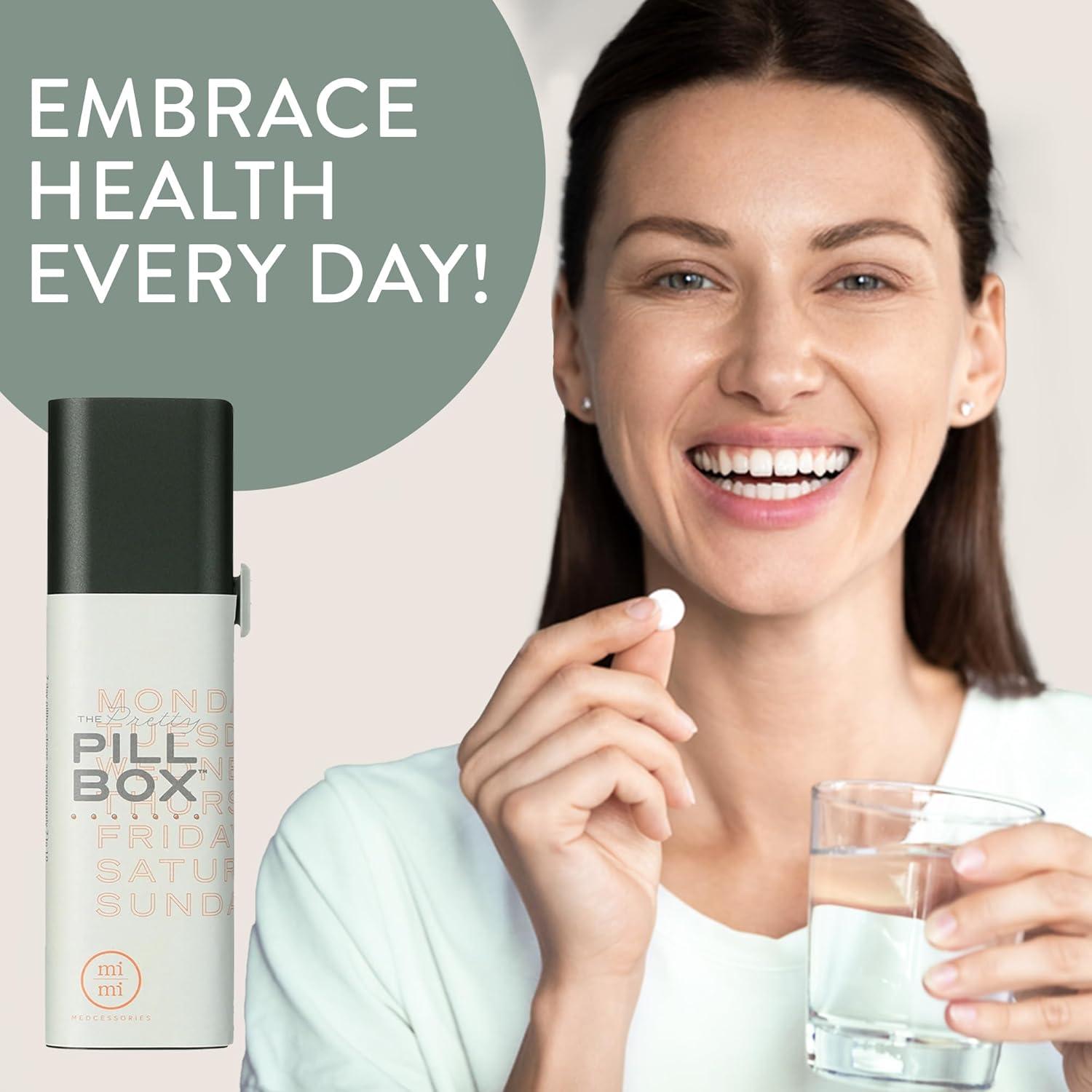 Organizador de Pastillas Diario Steele - Estuche Compacto 7 Compartimentos