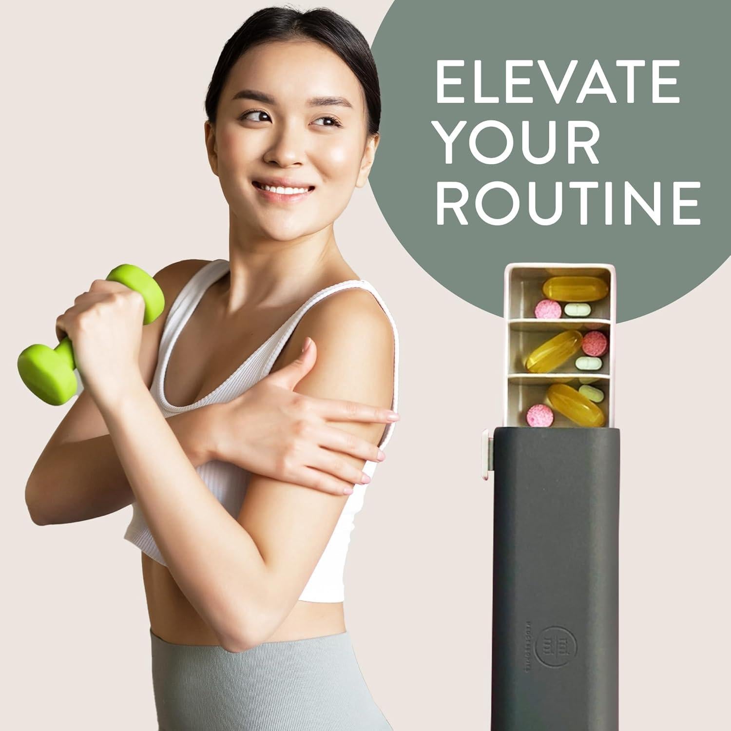 Organizador de Pastillas Diario Steele - Estuche Compacto 7 Compartimentos