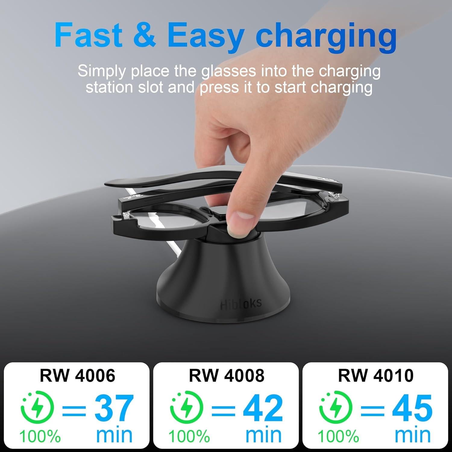 Estación de Carga Magnética HiBloks para Gafas Ray-Ban Meta