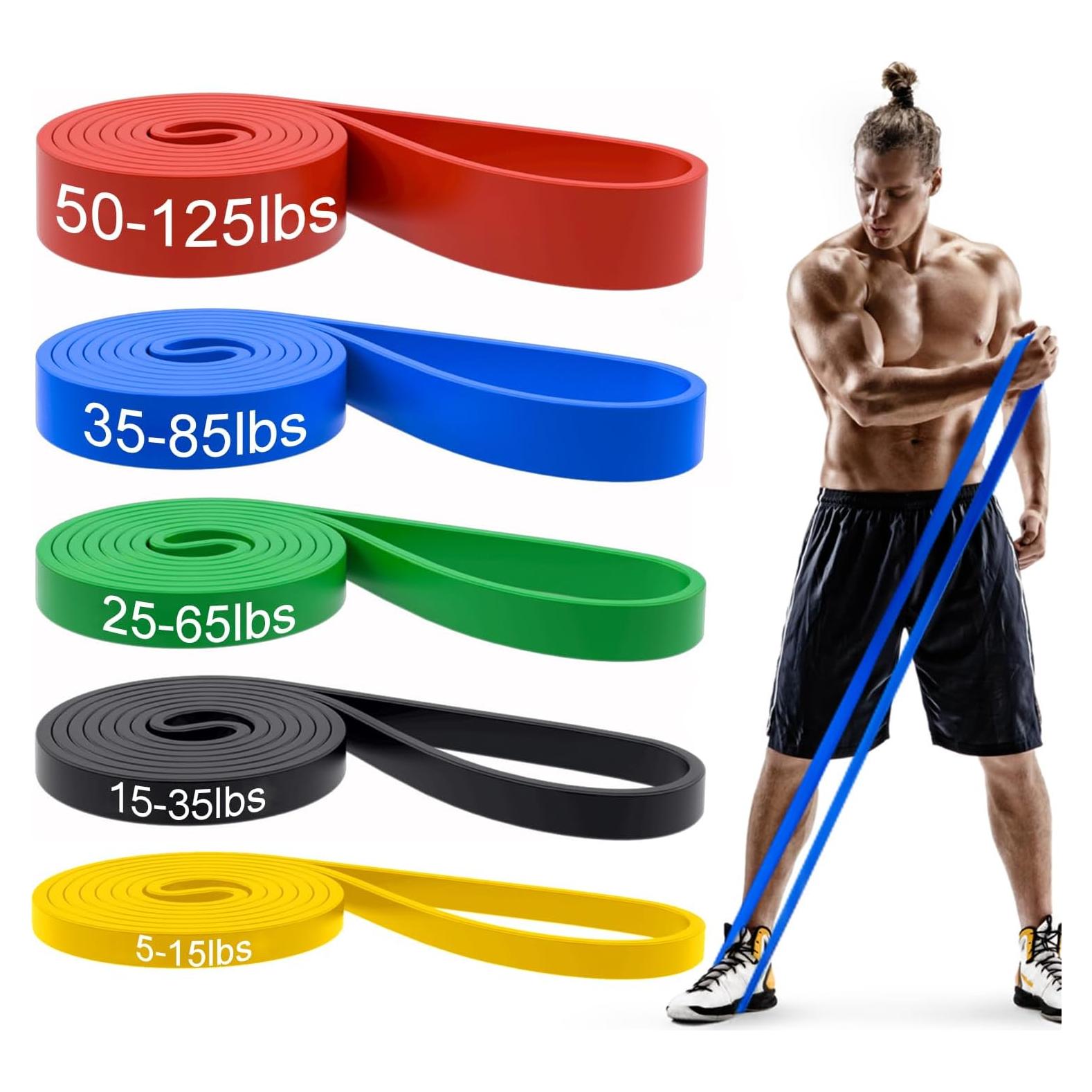 Conjunto de Bandas de Resistencia WSAKOUE 5 Niveles 2.27-56.7 kg