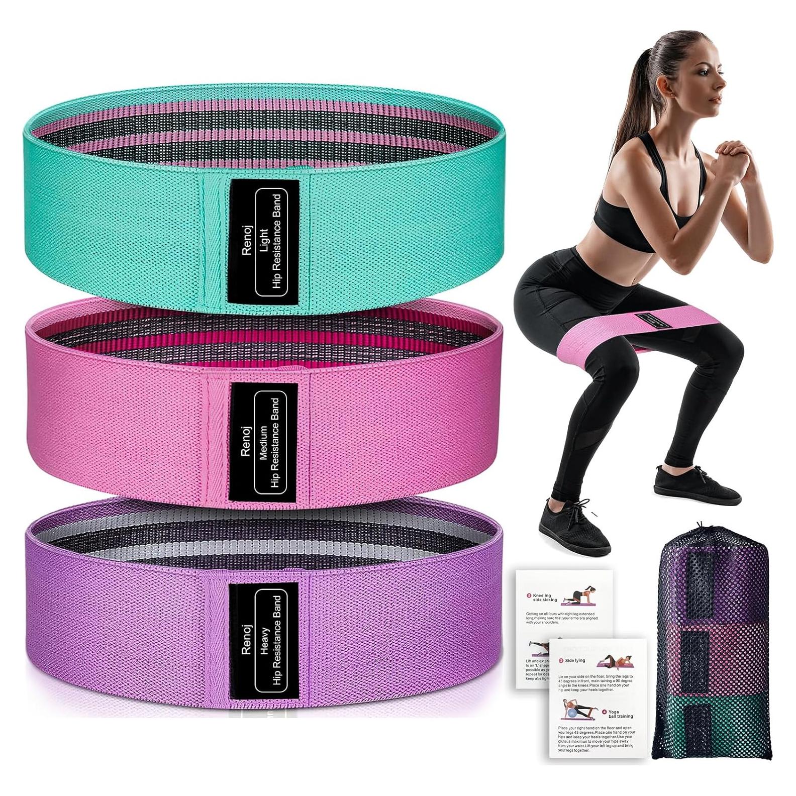 Bandas de Resistencia Renoj RB3-Pinks para Yoga y Ejercicio
