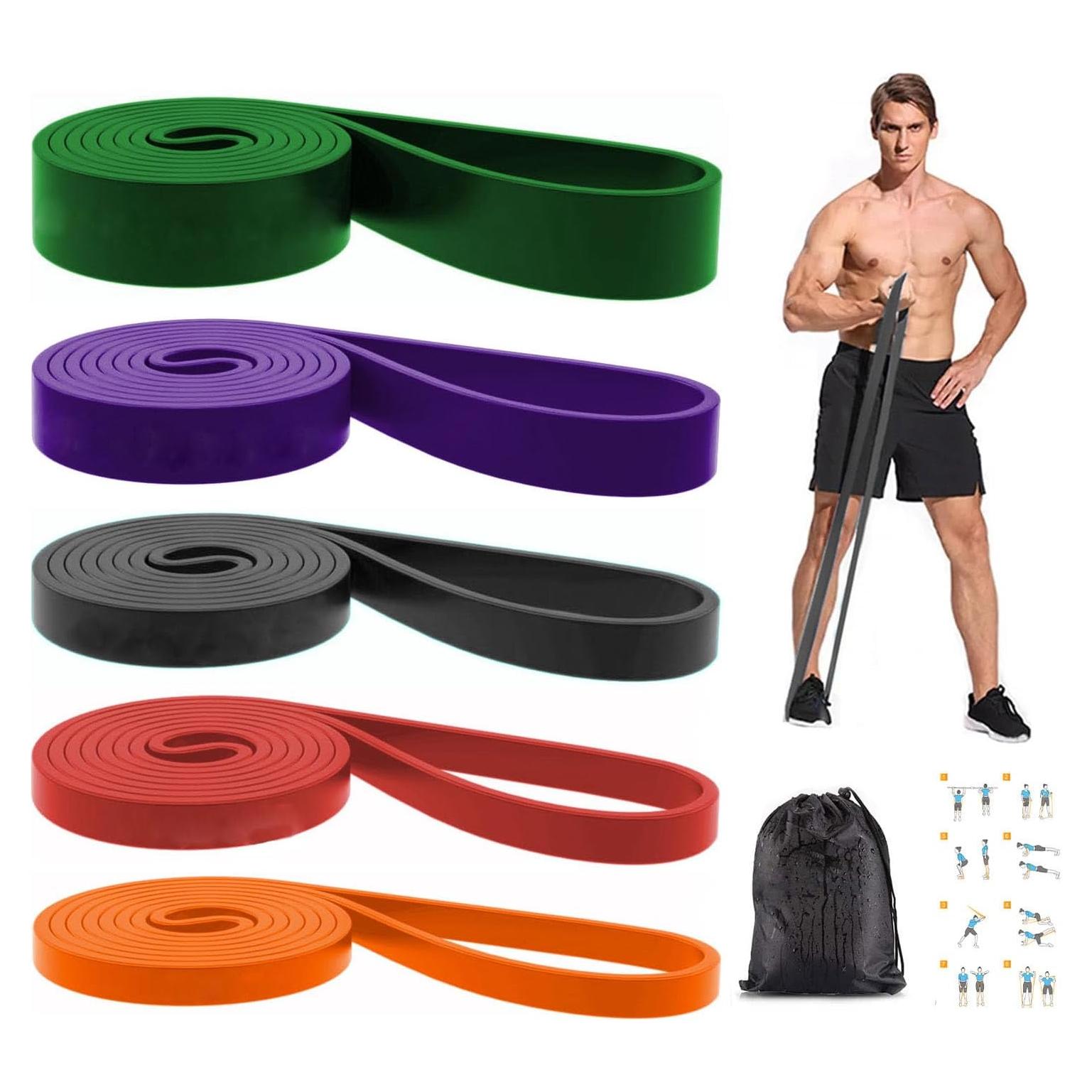 Set de Bandas de Resistencia WSAKOUE 5 Niveles 2.3-56.7 kg