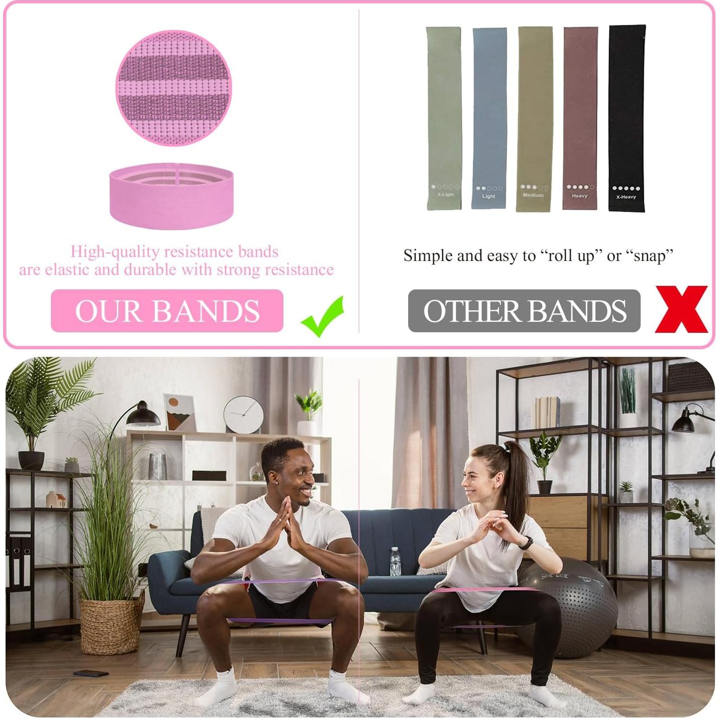 Bandas de Resistencia PLEASION 5 Niveles Antideslizantes