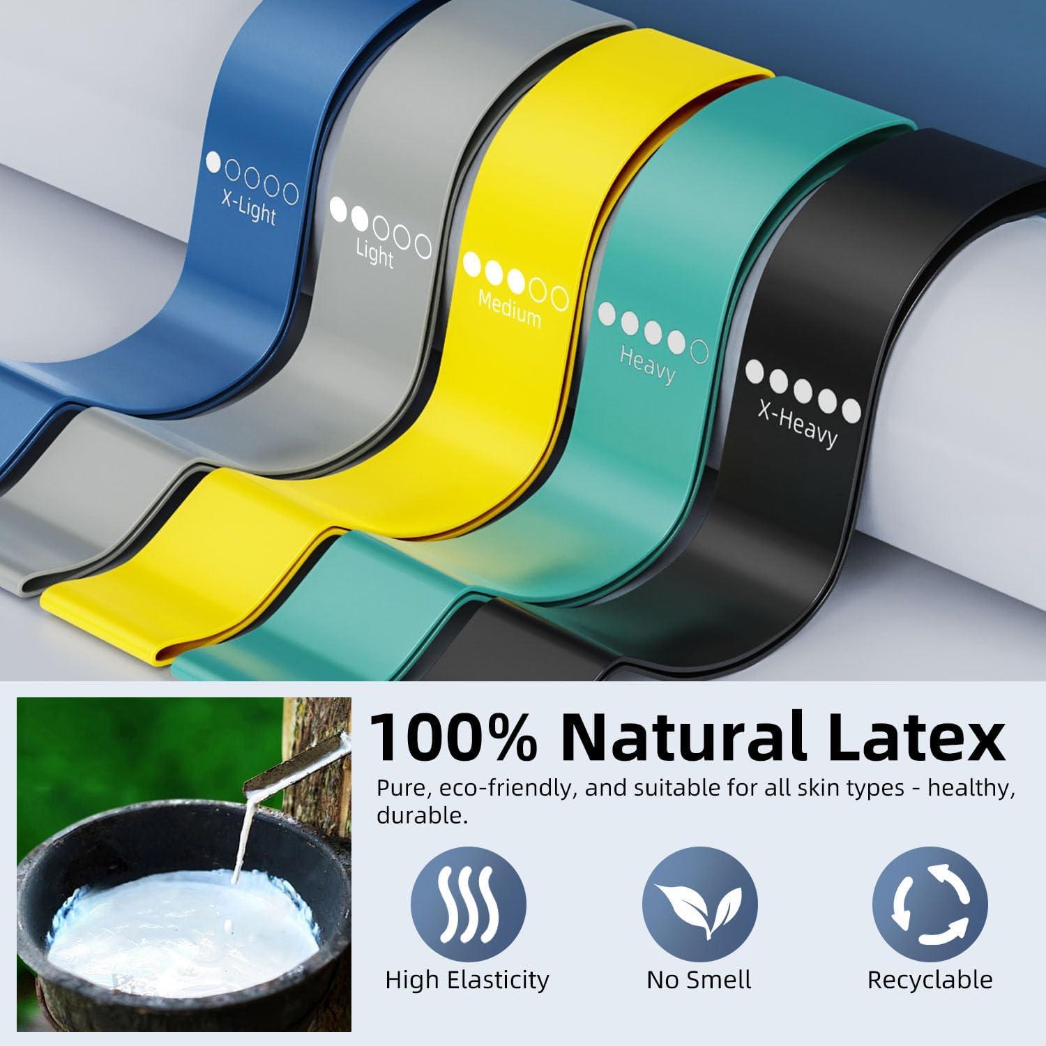 Bandas de Ejercicio de Resistencia WSAKOUE - Juego de 5 Piezas