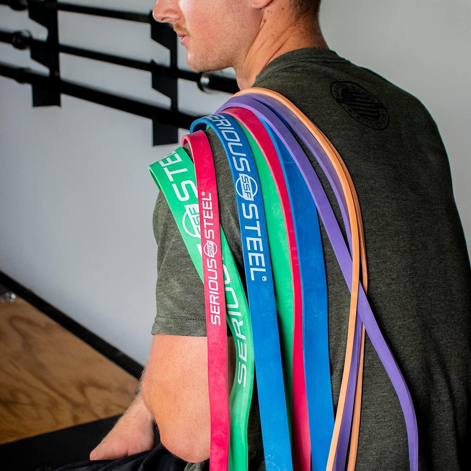 Banda de Resistencia Serious Steel Fitness 32" Naranja 2-15 lbs