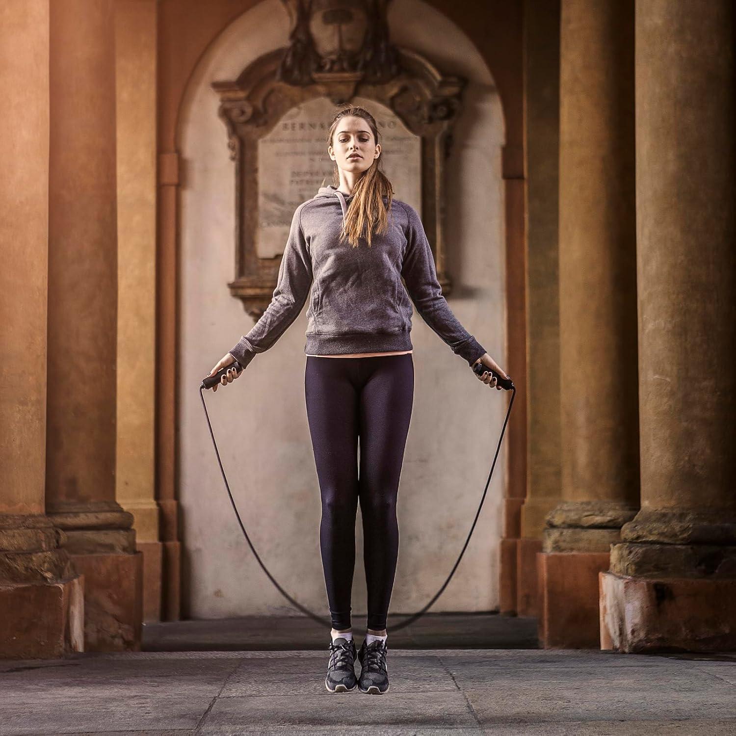 Cuerda de Salto Ajustable XYLsports Rosa 2.8m para Fitness