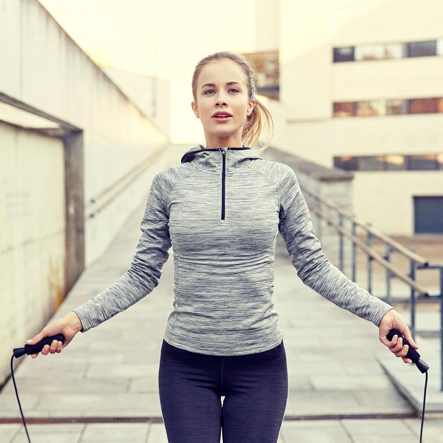 Cuerda de Salto Ajustable XYLsports Rosa 2.8m para Fitness