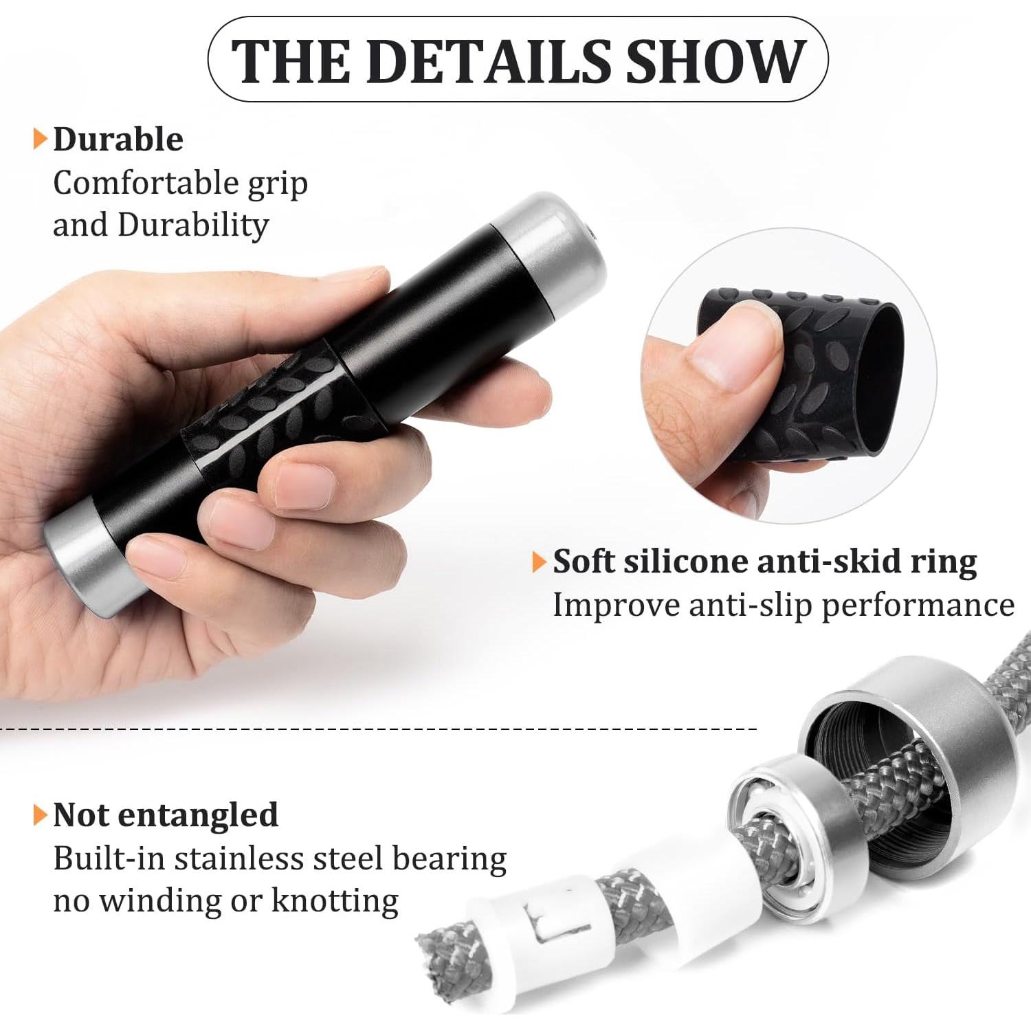 Cuerda de Salto con Peso Mangodan 0.45 kg Ajustable 3.30 m