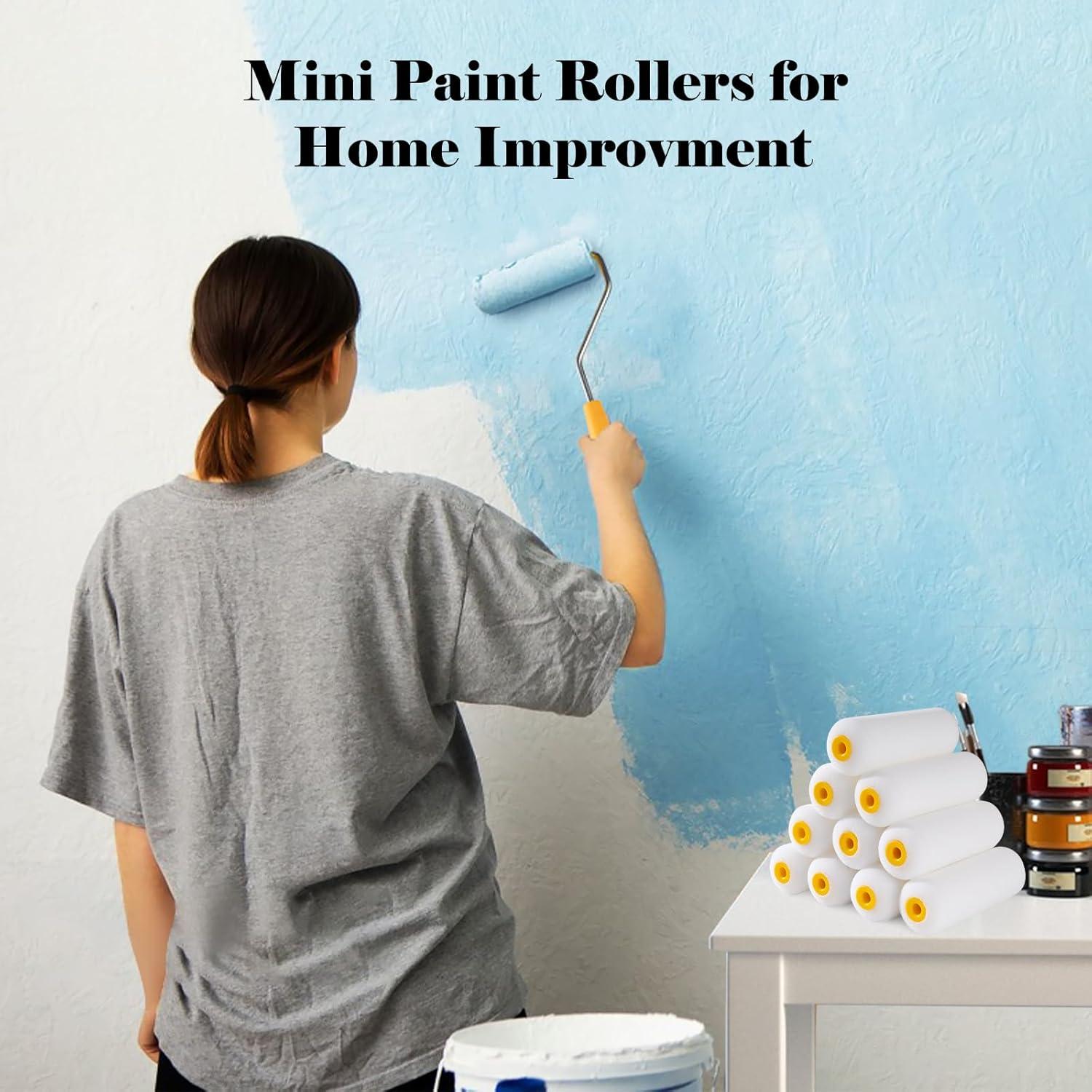 Rodillos de Pintura de Espuma Mister Rui 4 Pulgadas - 10 Piezas