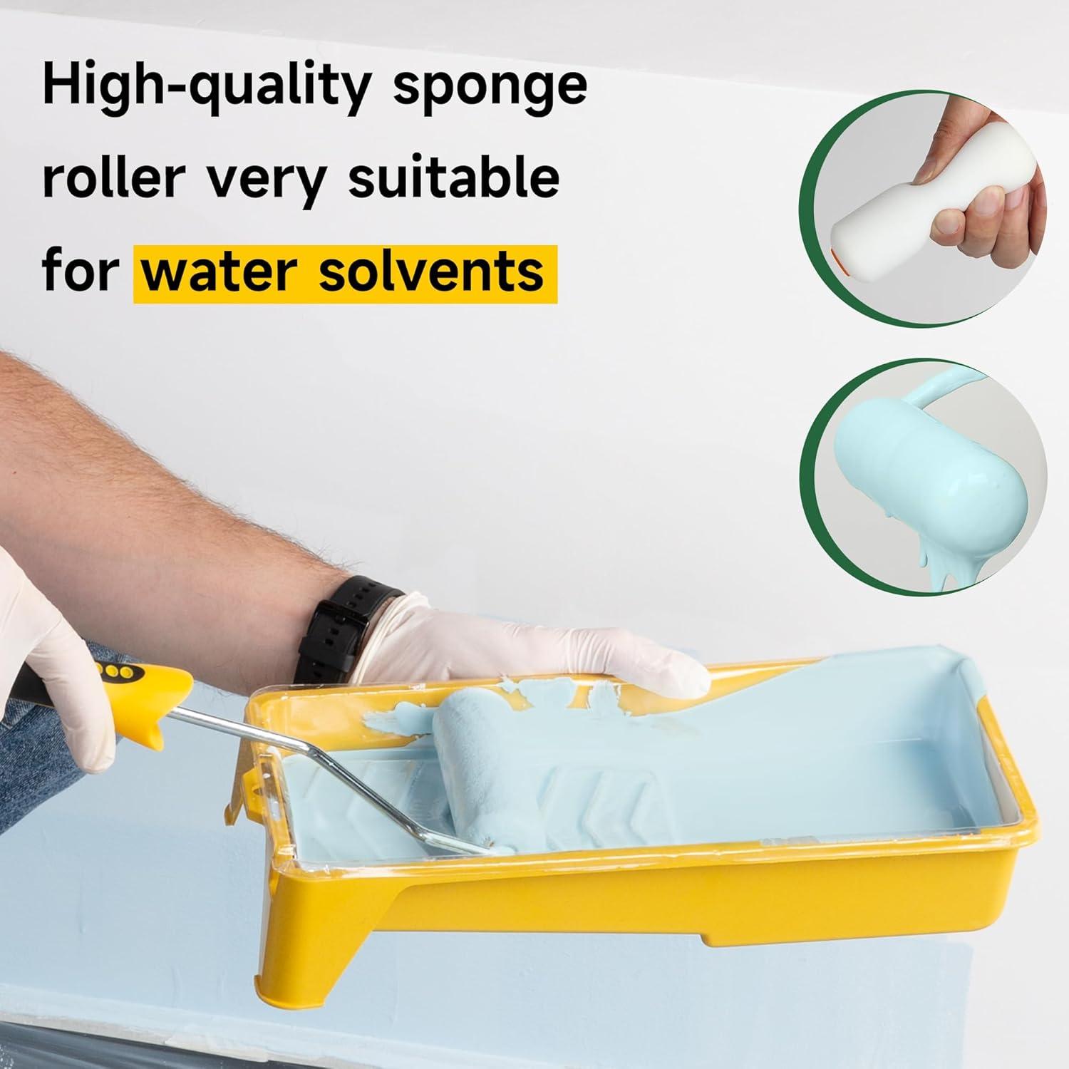 Rodillos de Pintura de Espuma Voomey 4" - Paquete de 24 Unidades