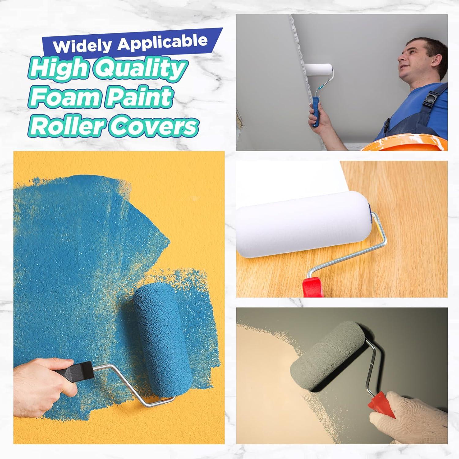 40 Fundas de Rodillo de Pintura Nuenen 10.16 cm Alta Densidad