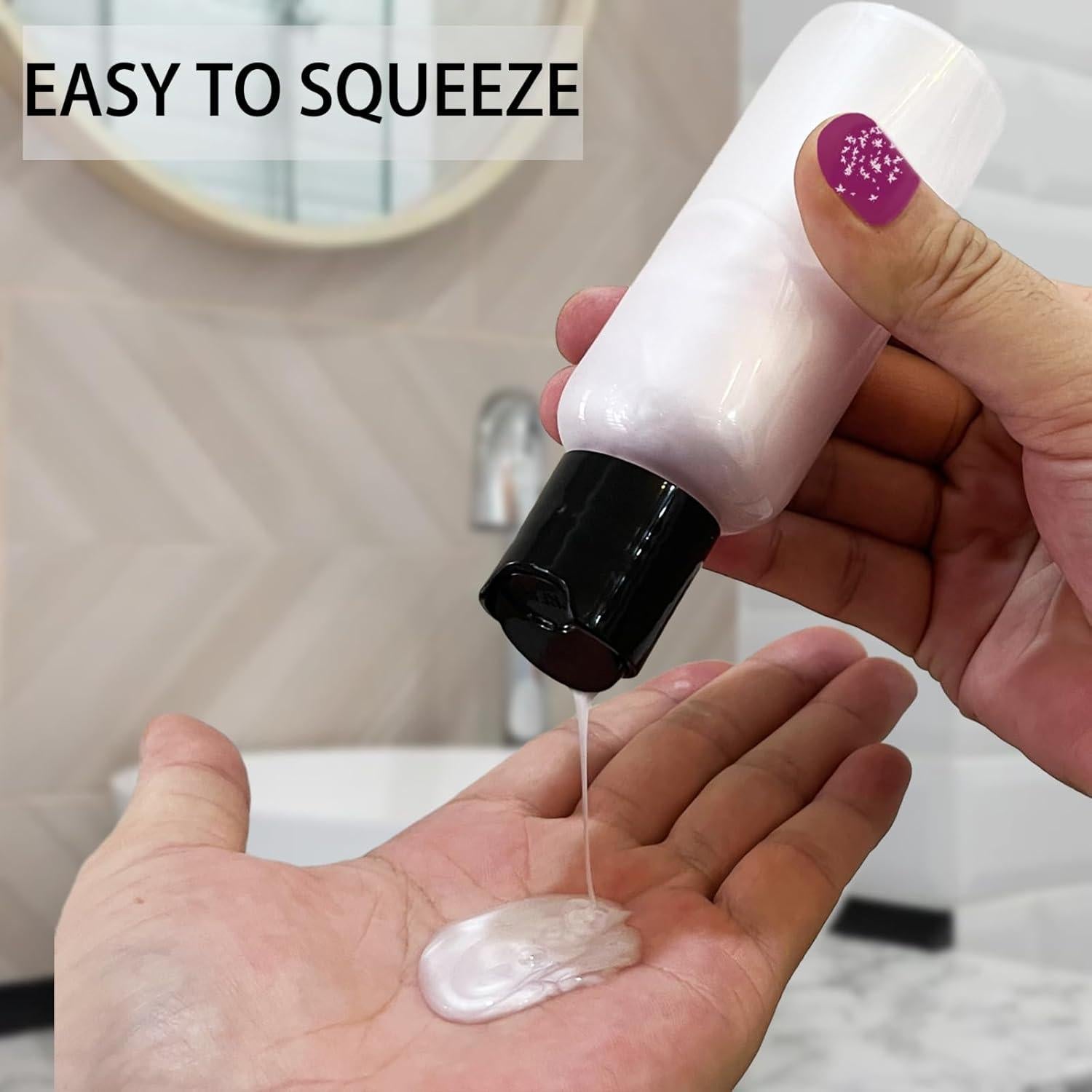 Paquete de 5 Botellas de Viaje DNSEN 100 ml Aprobadas por TSA