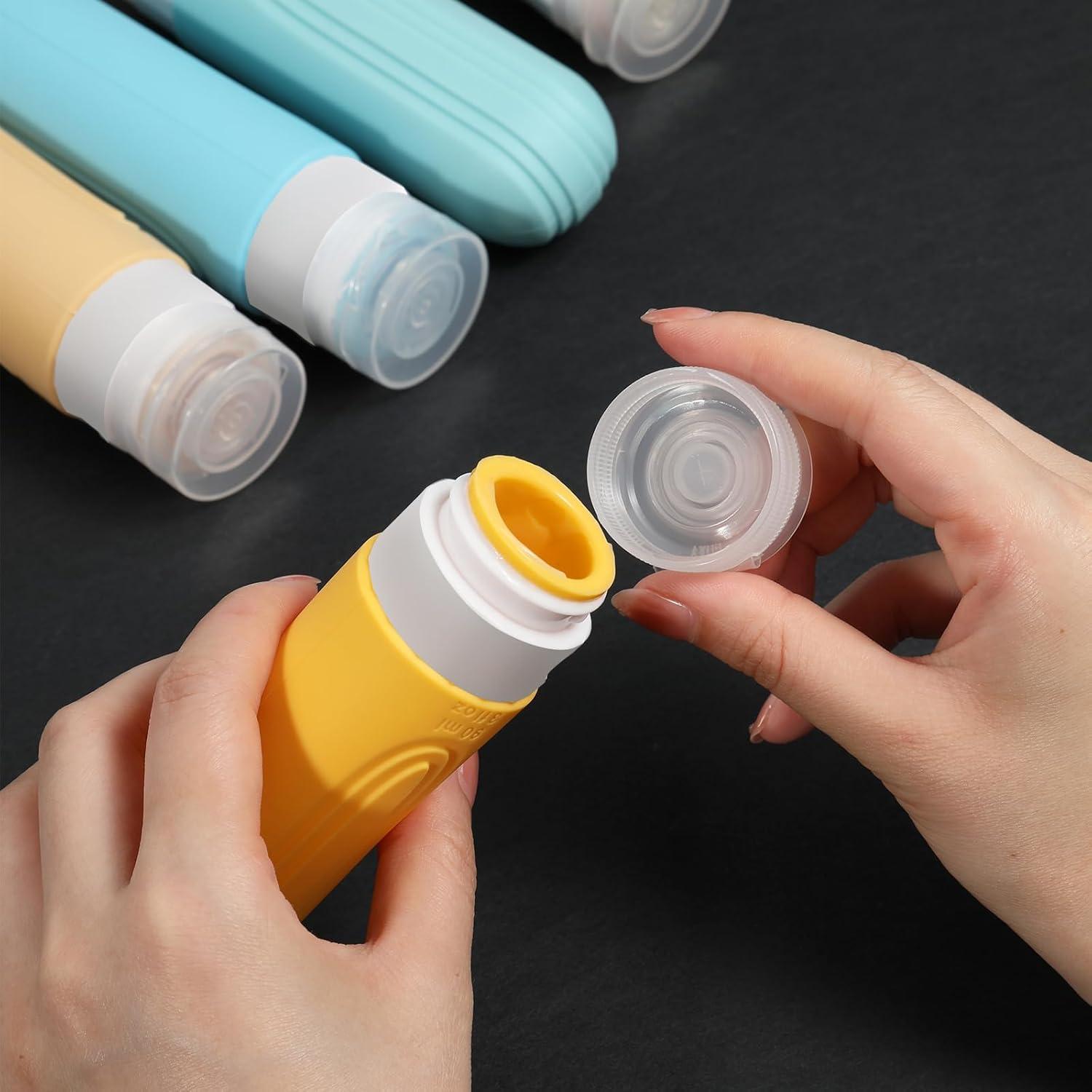 Botellas de Viaje CHEODIN 5 Piezas 88.7ml Aprobadas por TSA