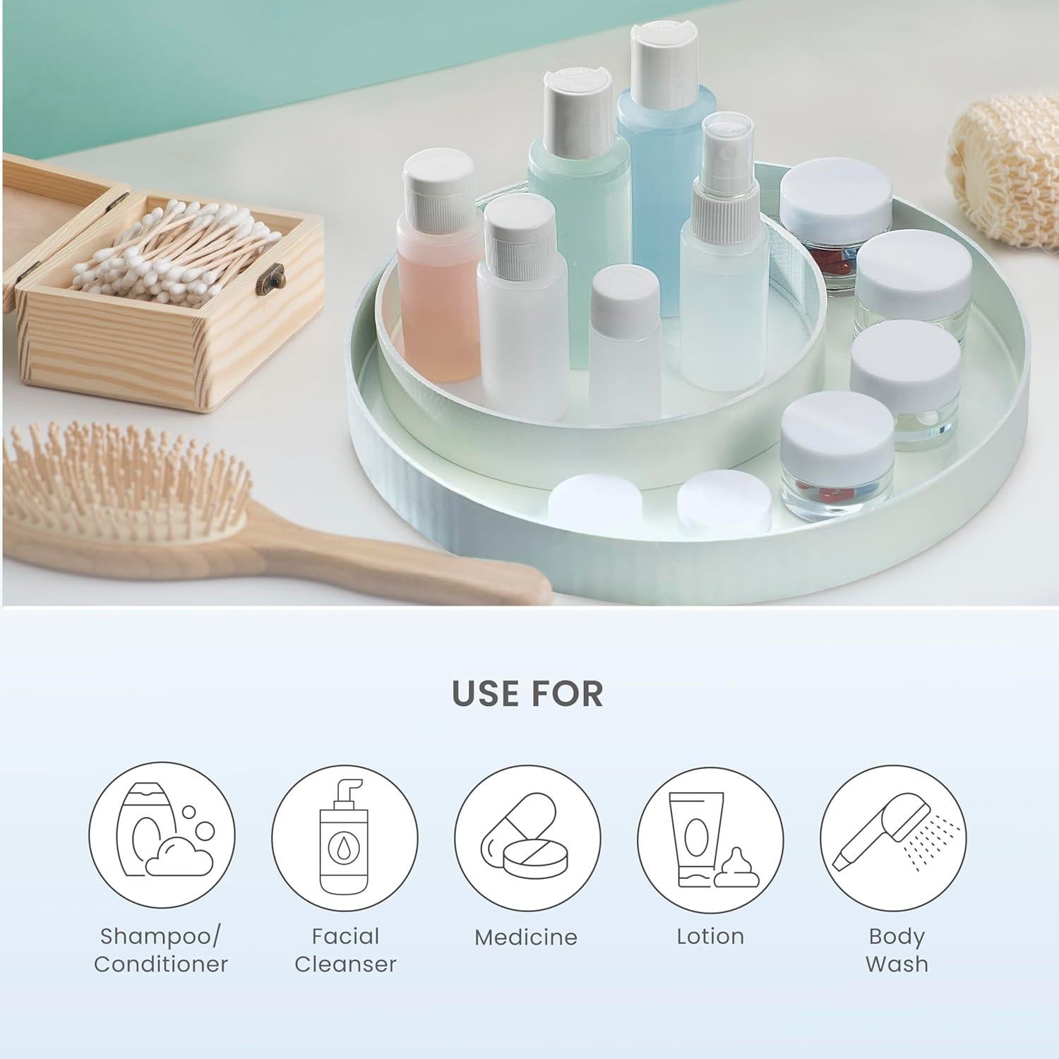 Juego de 13 Botellas de Viaje Conair Travel Smart TSA