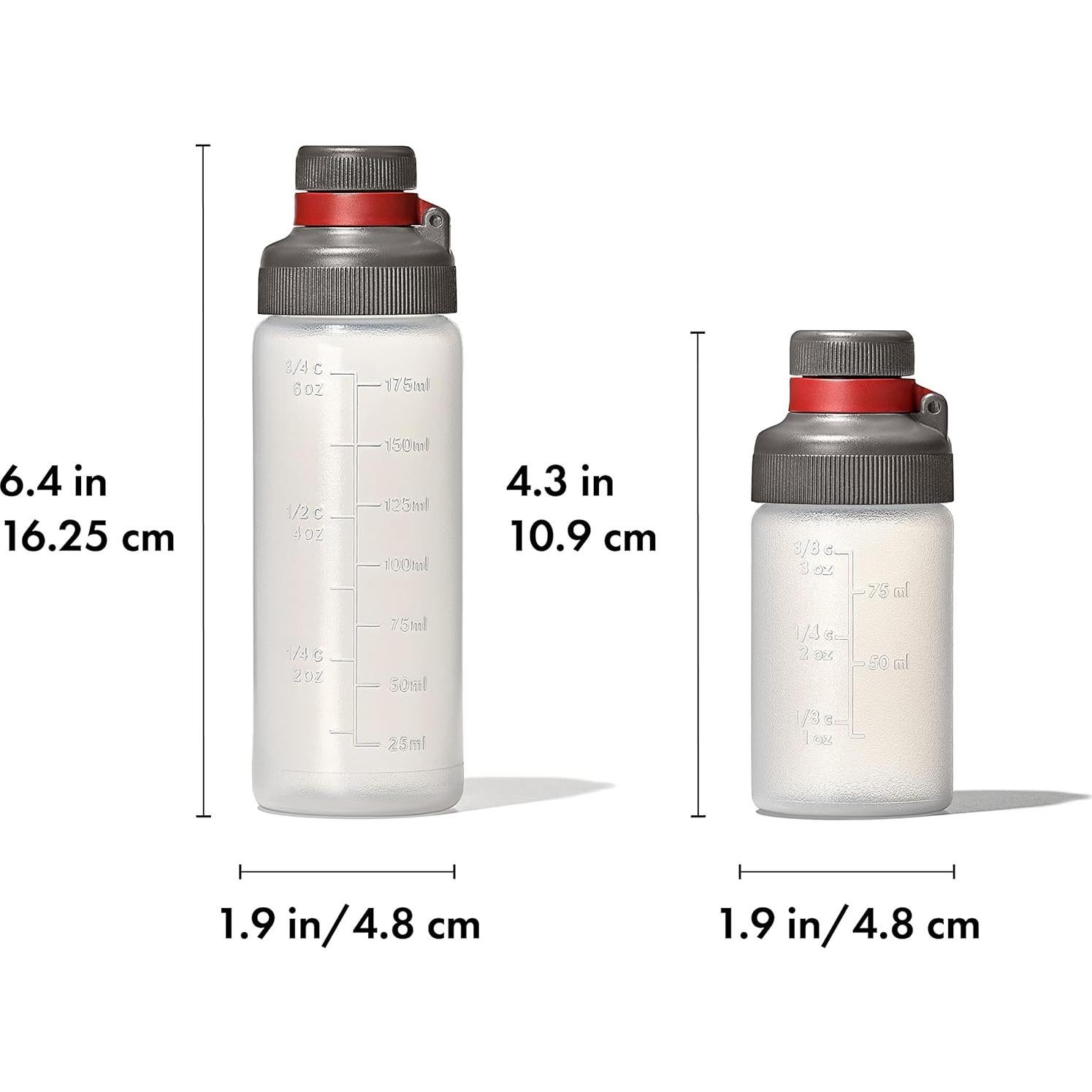 Conjunto de Botellas Reutilizables OXO 180 ml a Prueba de Fugas