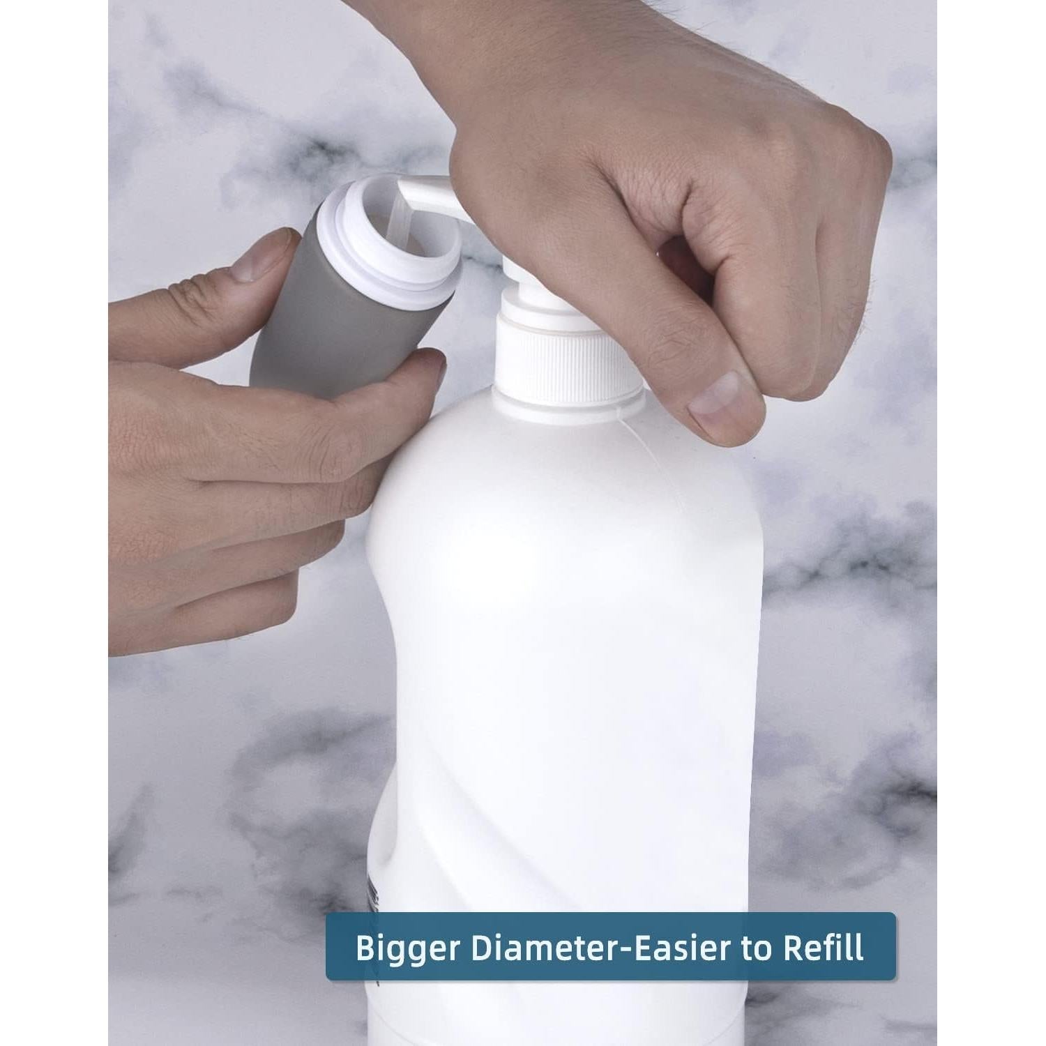 Set de 4 Botellas de Silicona 60ml Aprobadas por TSA Imuviy