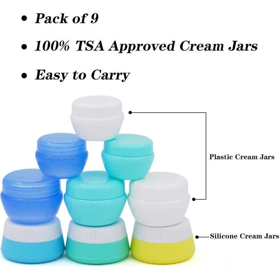 Conjunto de Contenedores de Viaje Cosywell 9 Jarras Silicona y PP