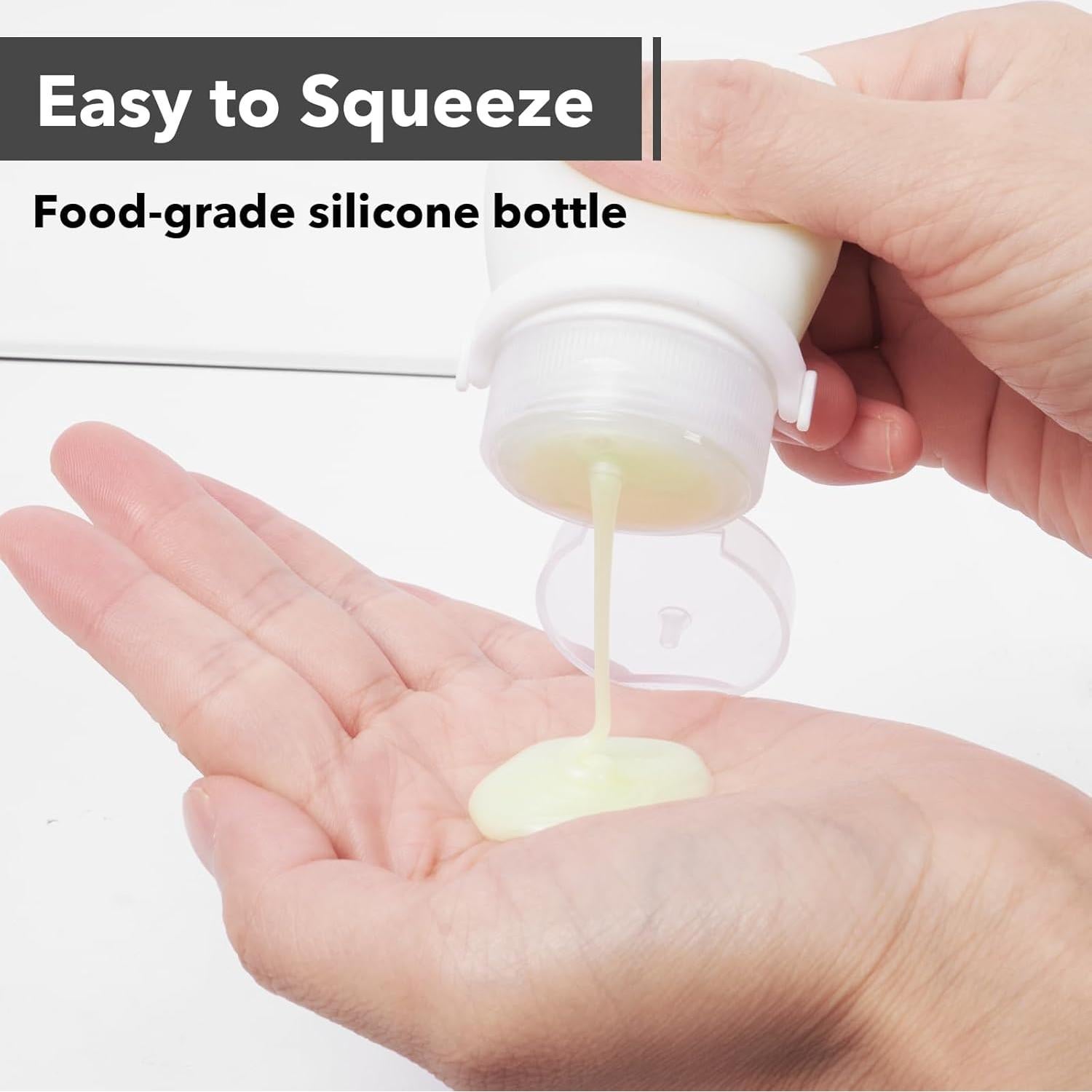 Botellas de Viaje Silicona 1oz BienBion 4-Pack A Prueba de Fugas