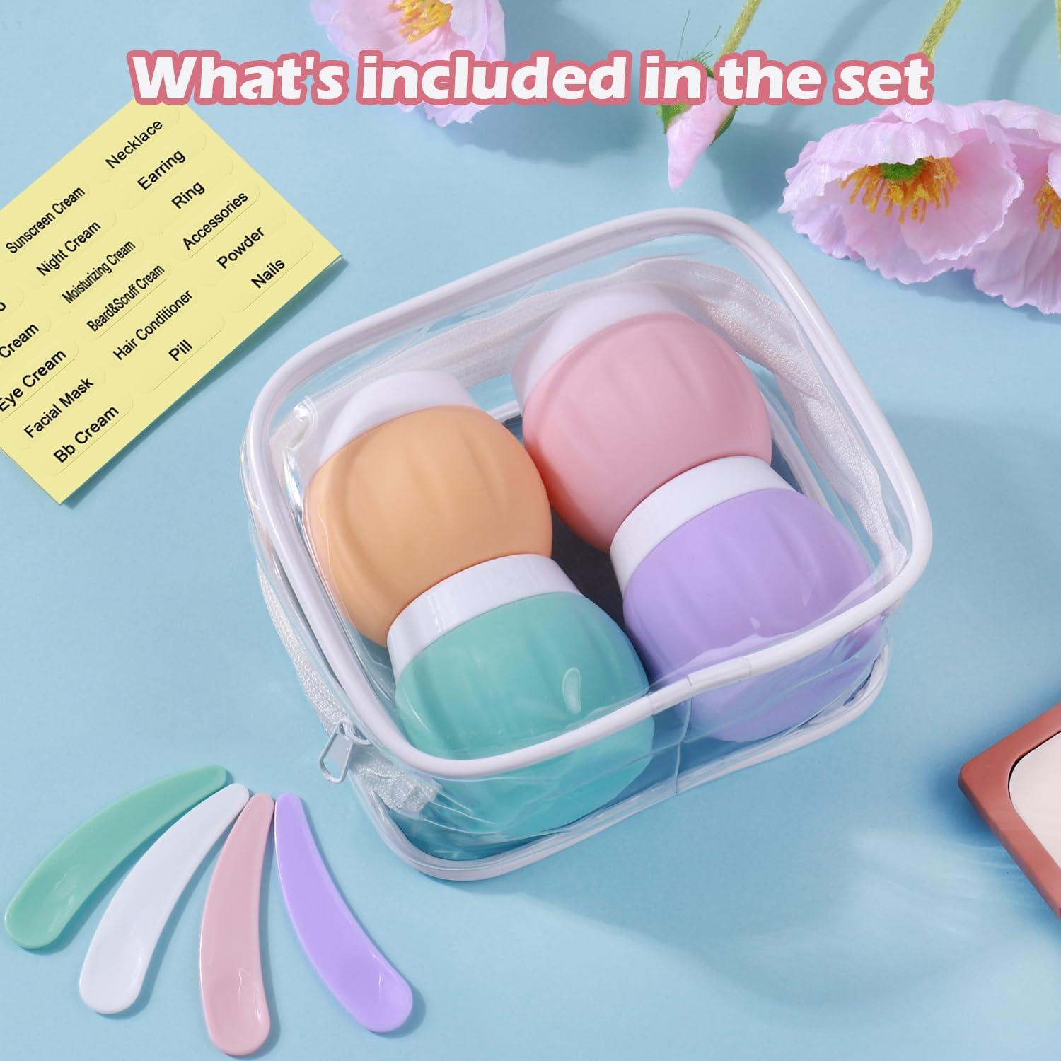 Contenedores de Viaje GLAMFIELDS 50ml Silicona Aprobados TSA